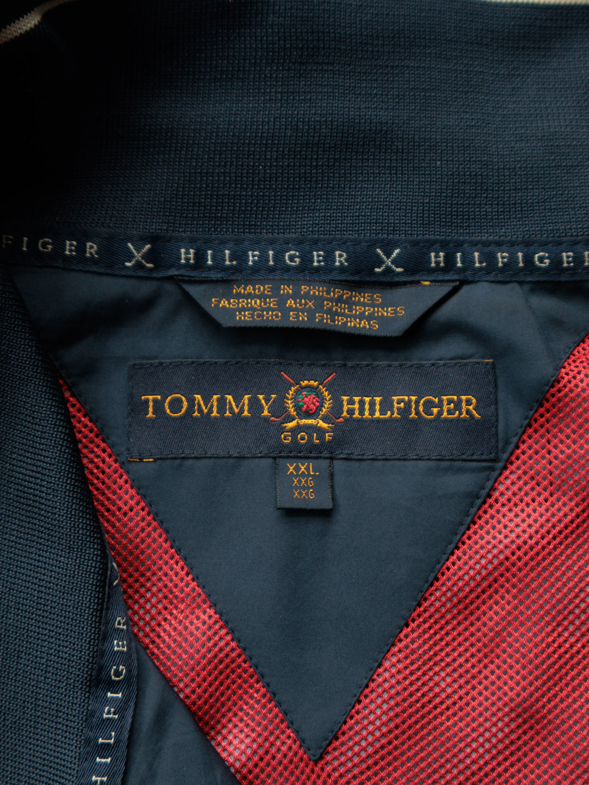 Vintage 90s Navy Tommy Hilfiger Golf Windbreaker (2XL)