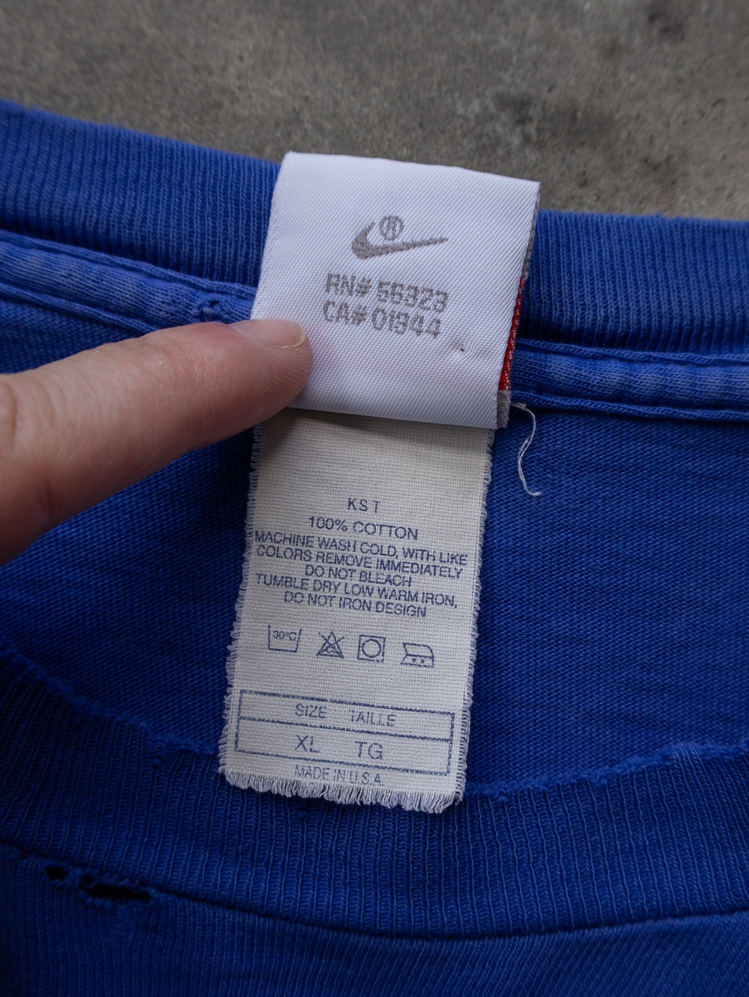 Vintage 90s Blue Nike Tee (XL)