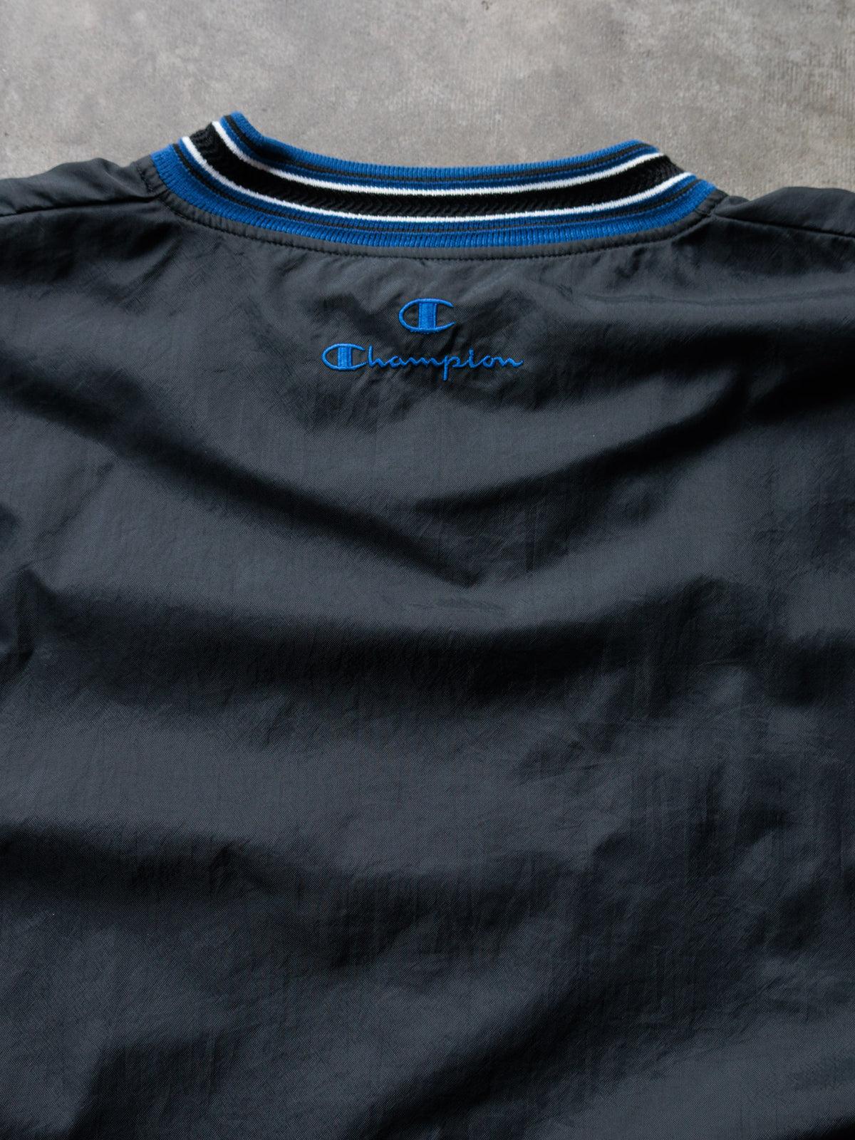 Vintage 90s Black Champion Windbreaker (L)