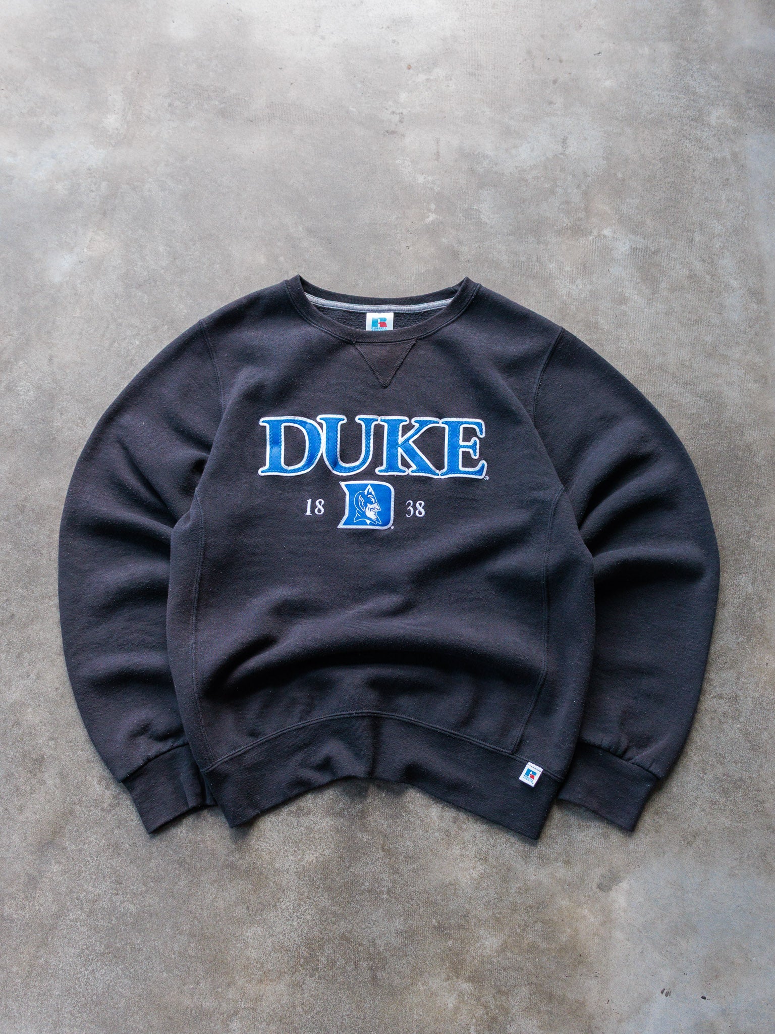 Vintage 00s Black Russell Athletic Duke Blue Devils Sweatshirt (S)