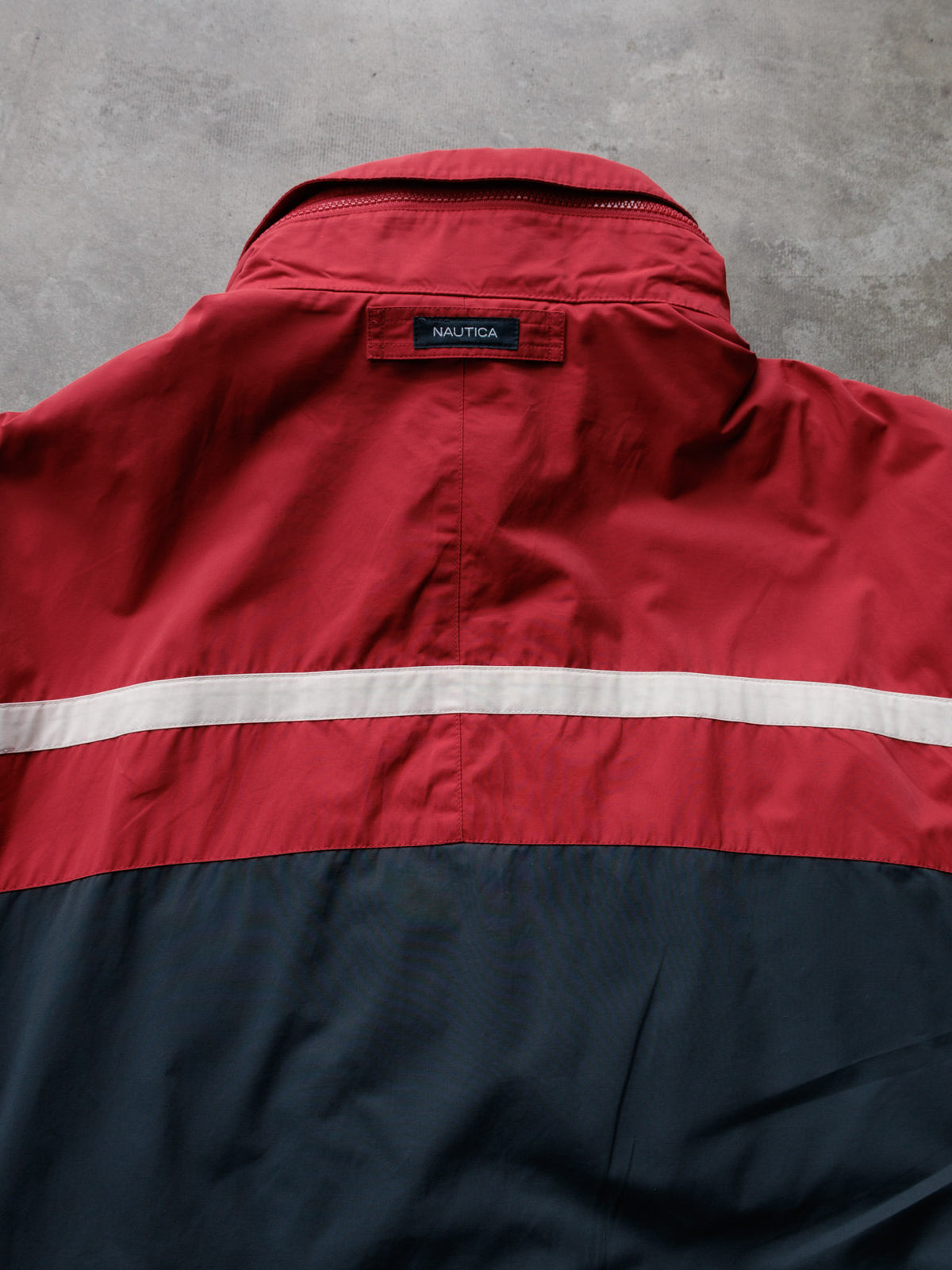 Vintage 00s Red Nautica Colourblock Jacket (2XL)