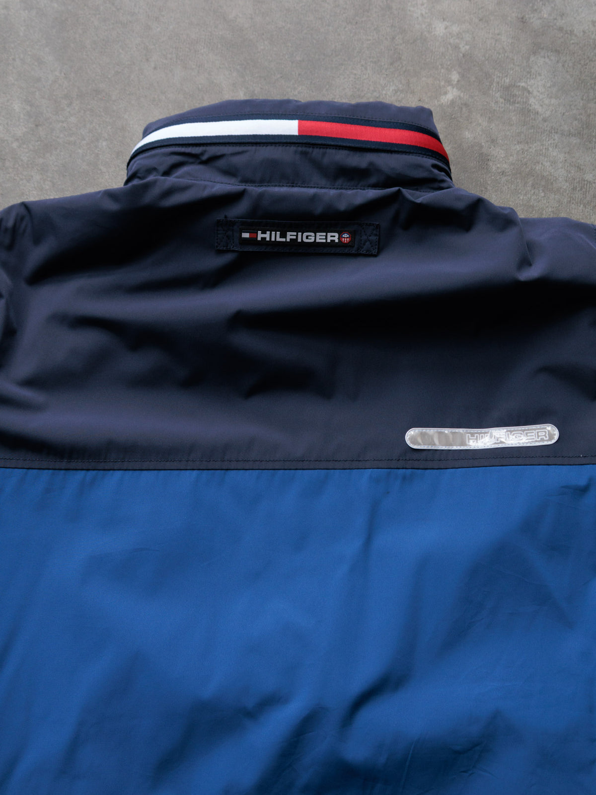 Vintage 00s Blue Tommy Hilfiger Colourblock Jacket (L)