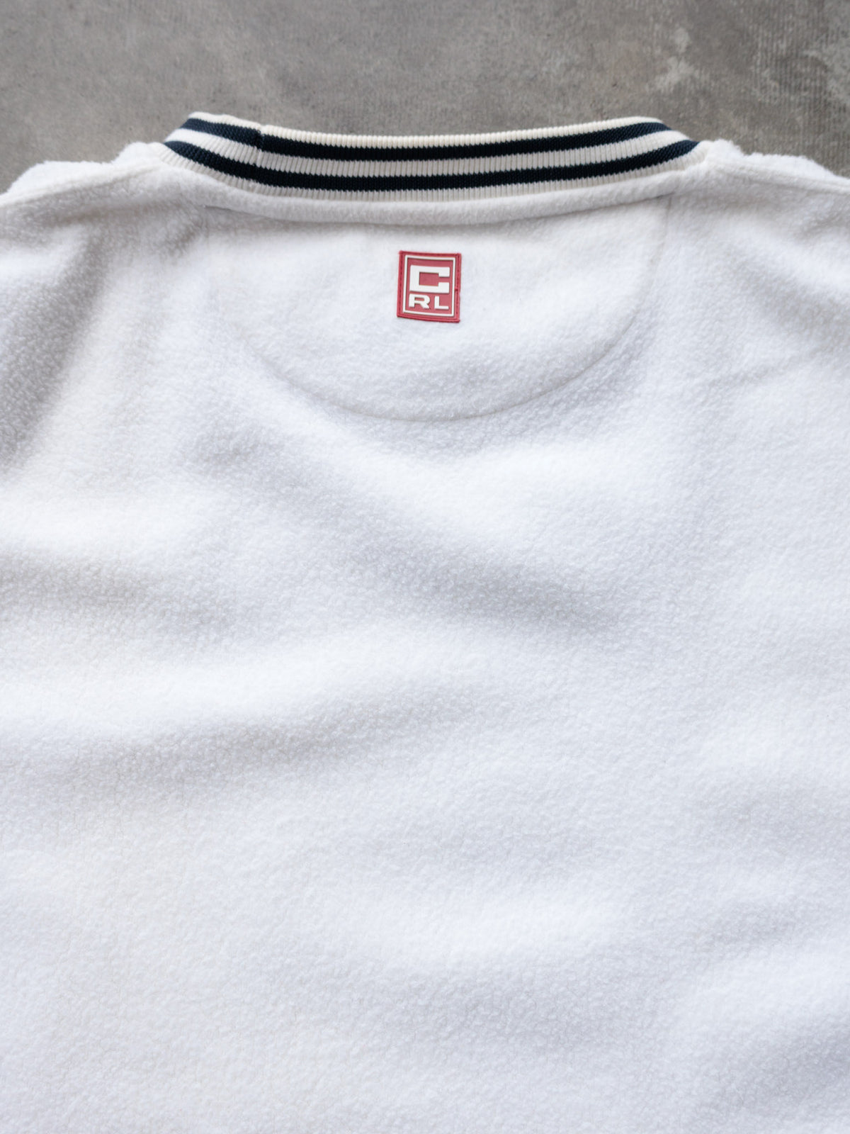 Vintage 90s White Chaps Ralph Lauren Fleece Sweatshirt (L)