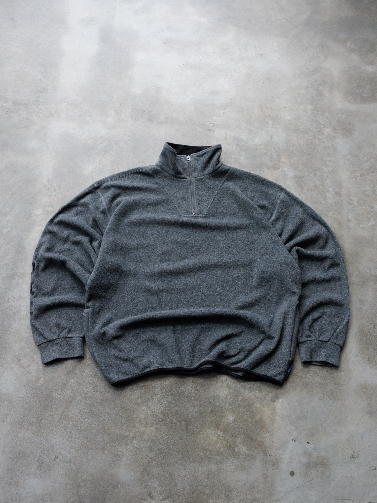 Vintage Grey Nautica Competition Fleece Quarter Zip (2XL)