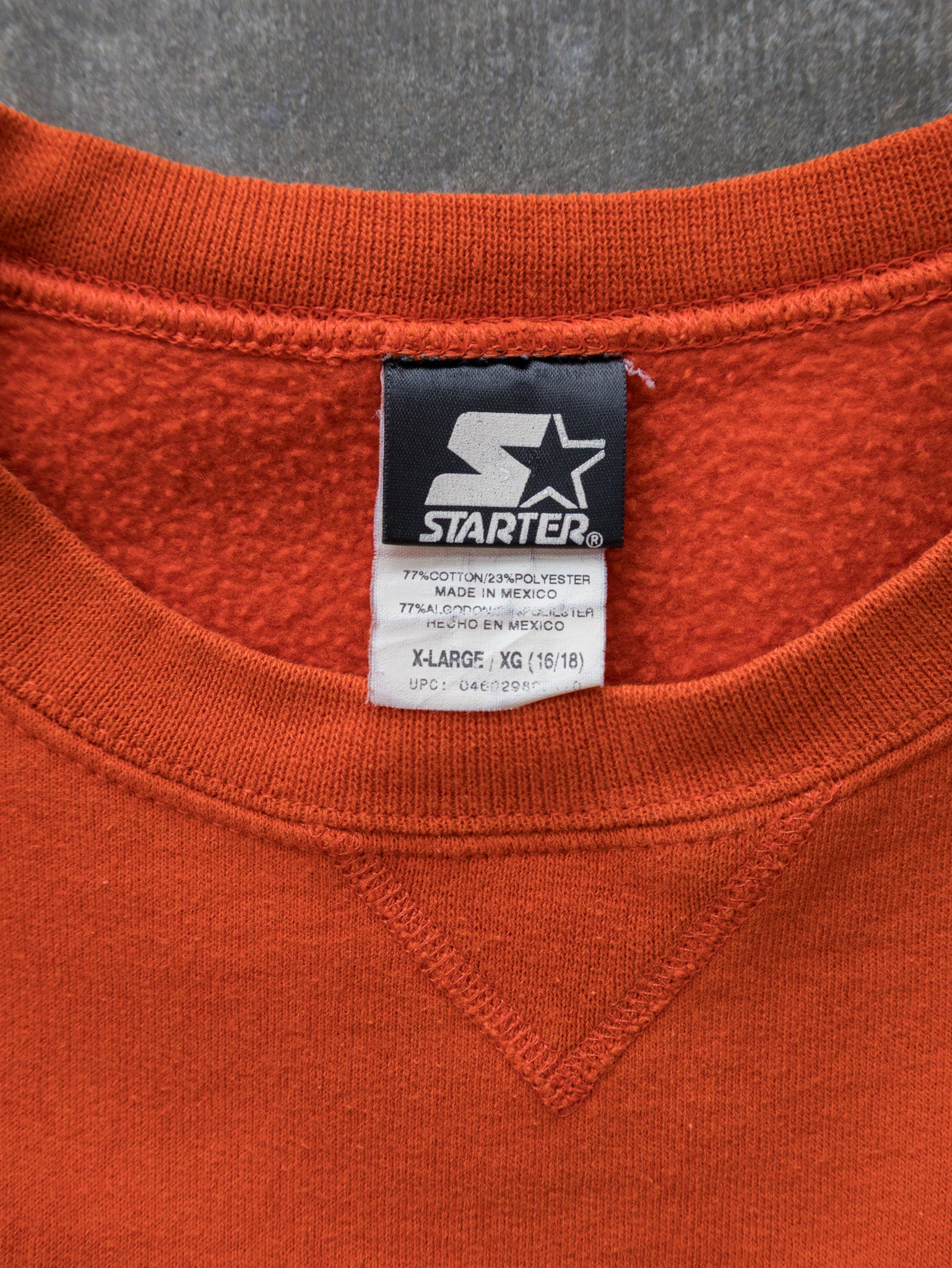 Vintage 90s Orange Starter Sweatshirt (16-18Y)