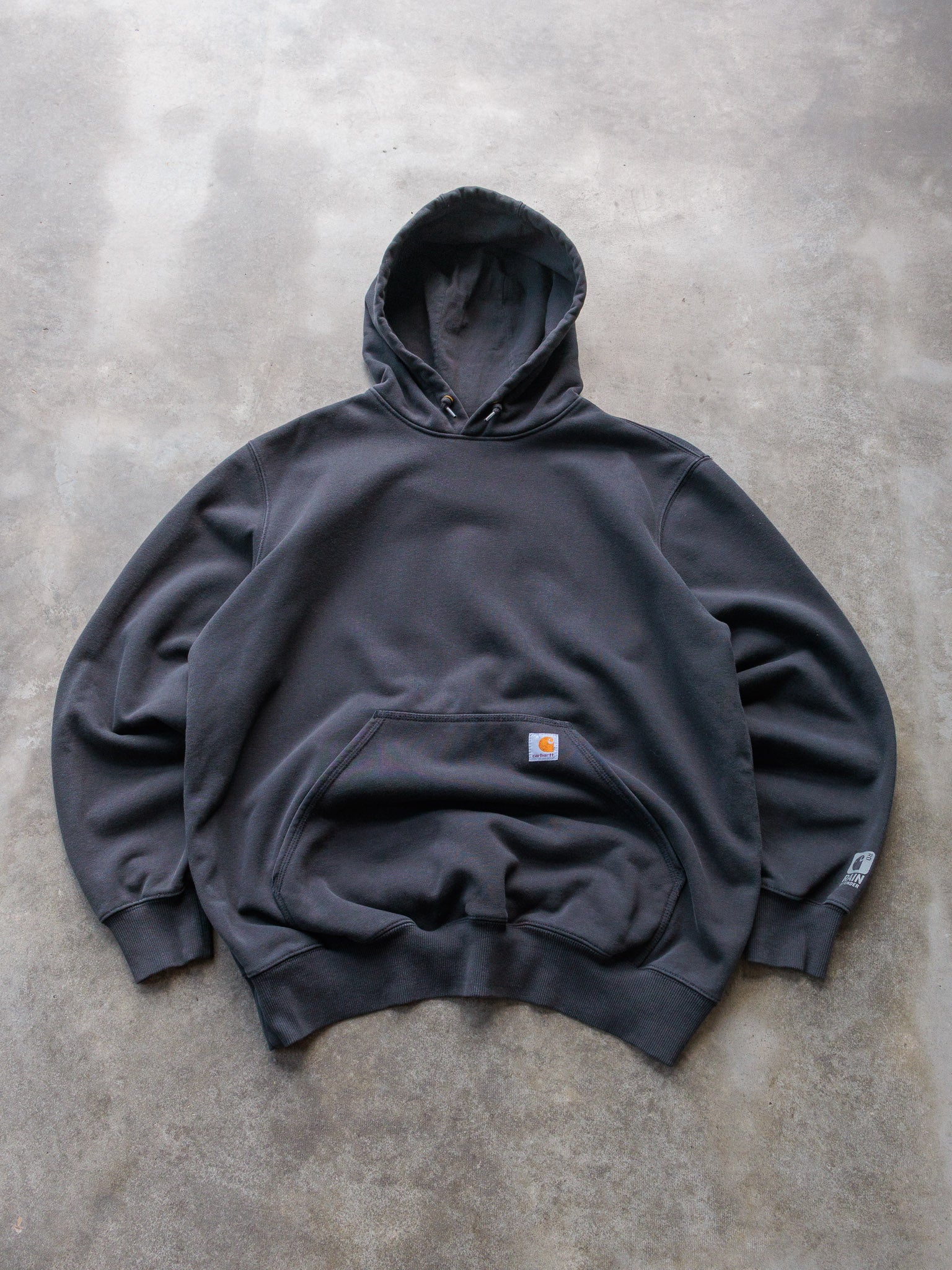 Vintage Black Carhartt Hoodie (XL)