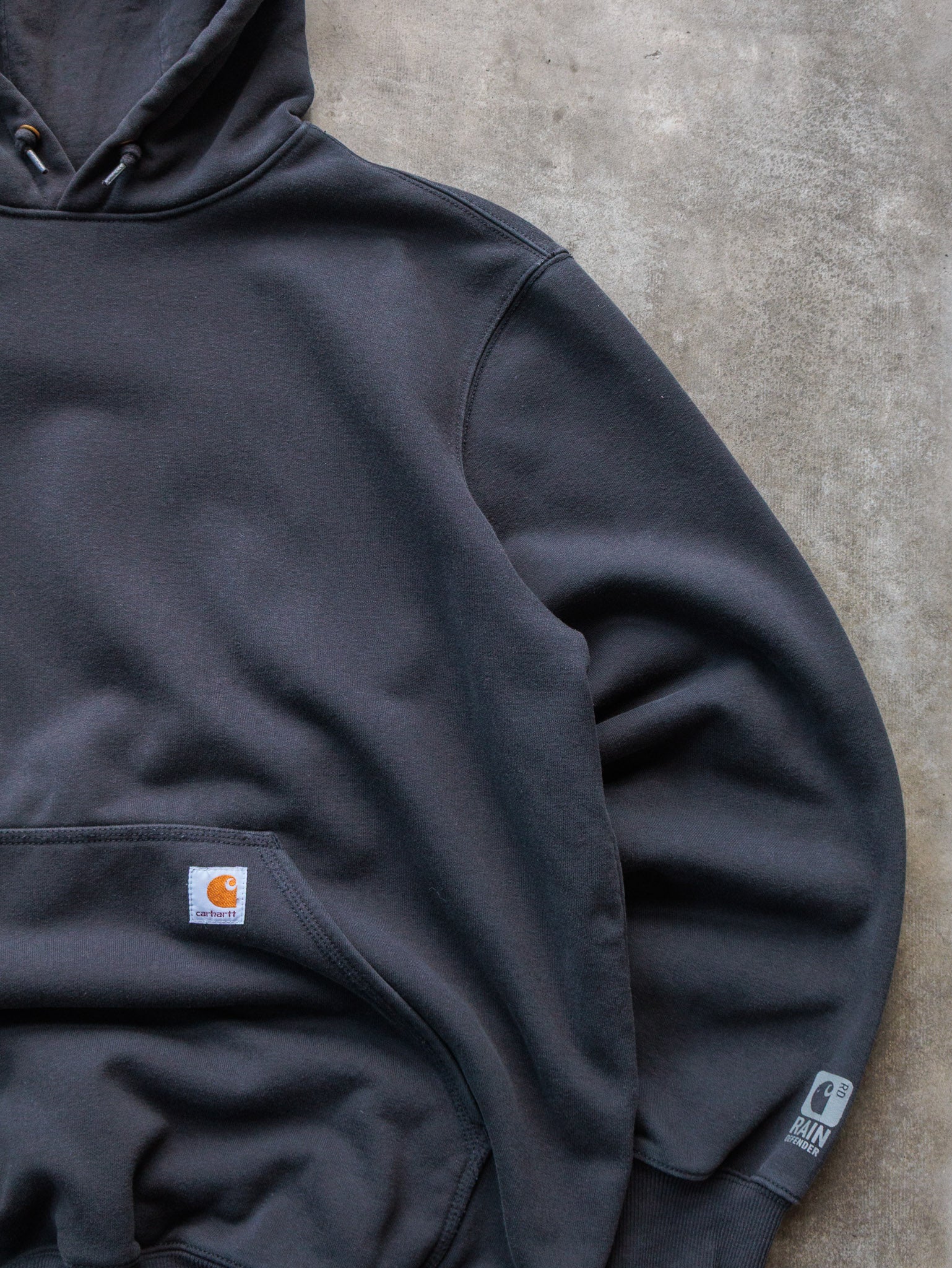 Vintage Black Carhartt Hoodie (XL)
