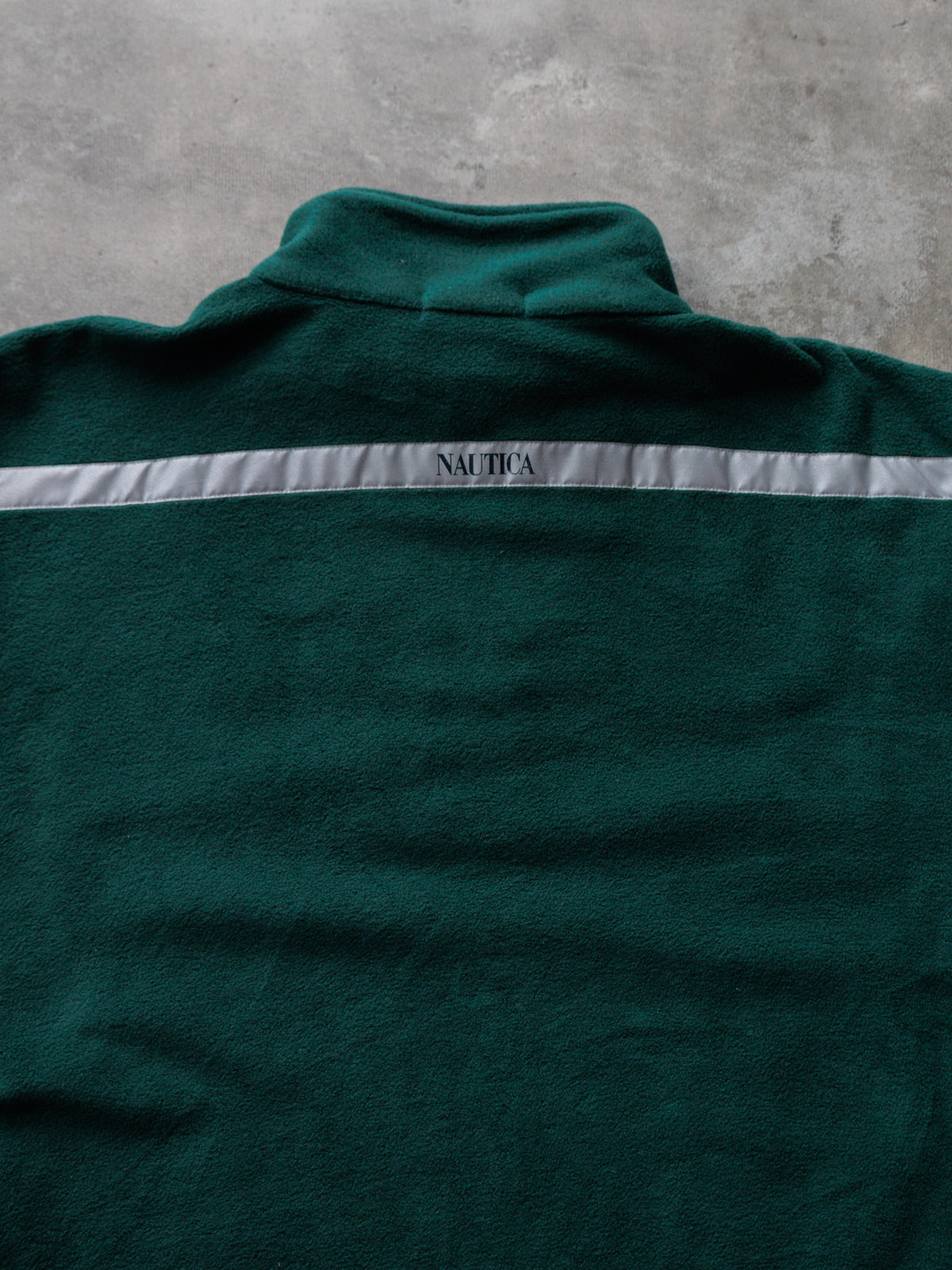 Vintage 90s Green Nautica Competition Fleece Quarter Zip (L)