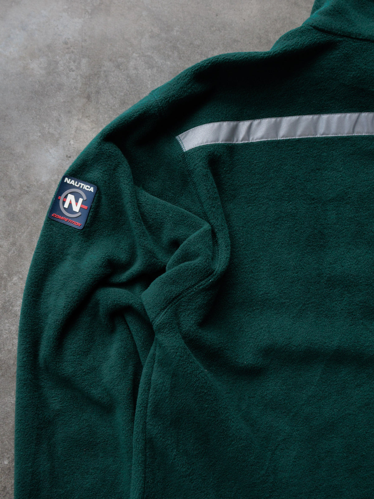 Vintage 90s Green Nautica Competition Fleece Quarter Zip (L)