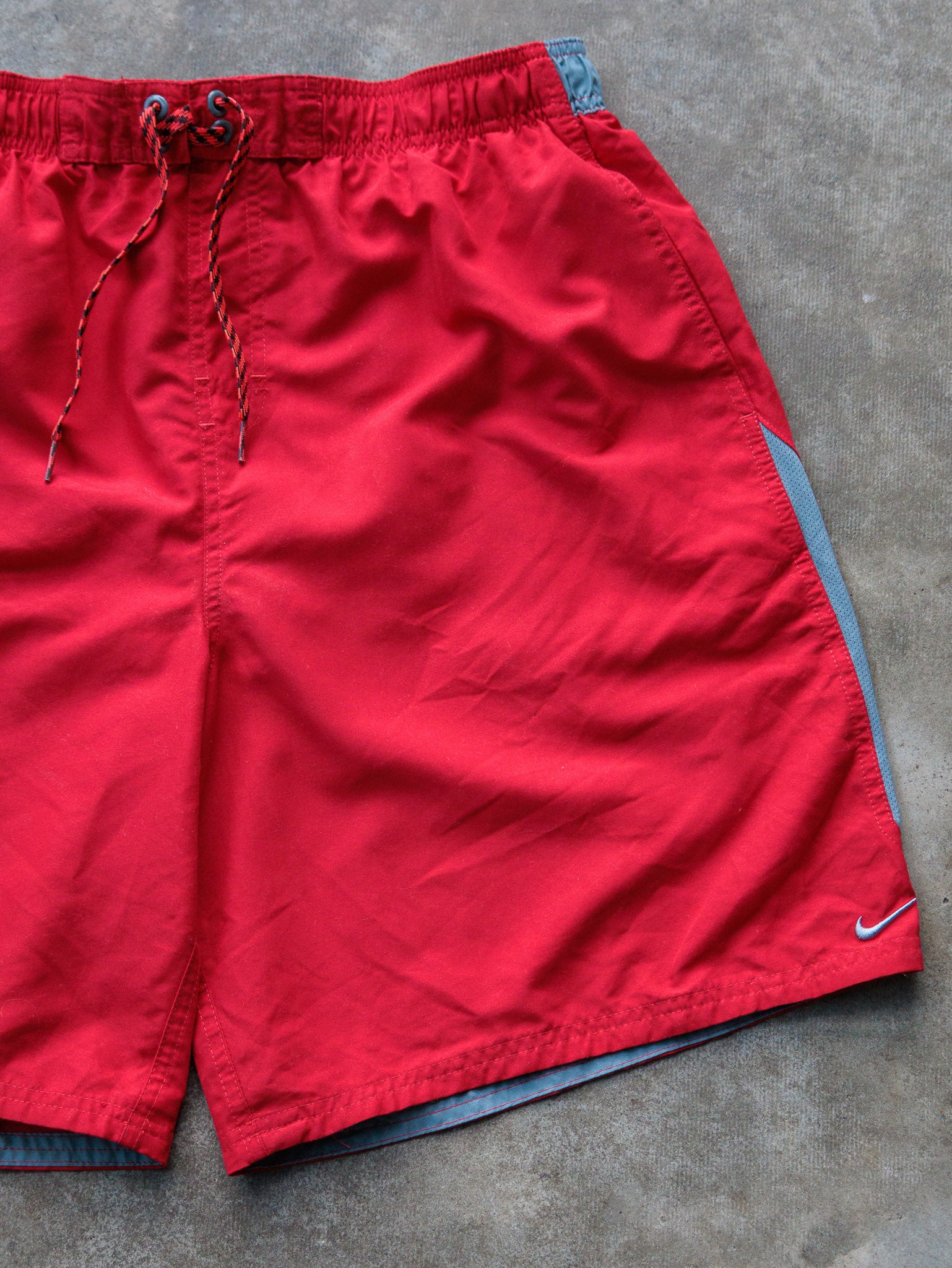 Vintage Red Nike Swim Shorts (XL)