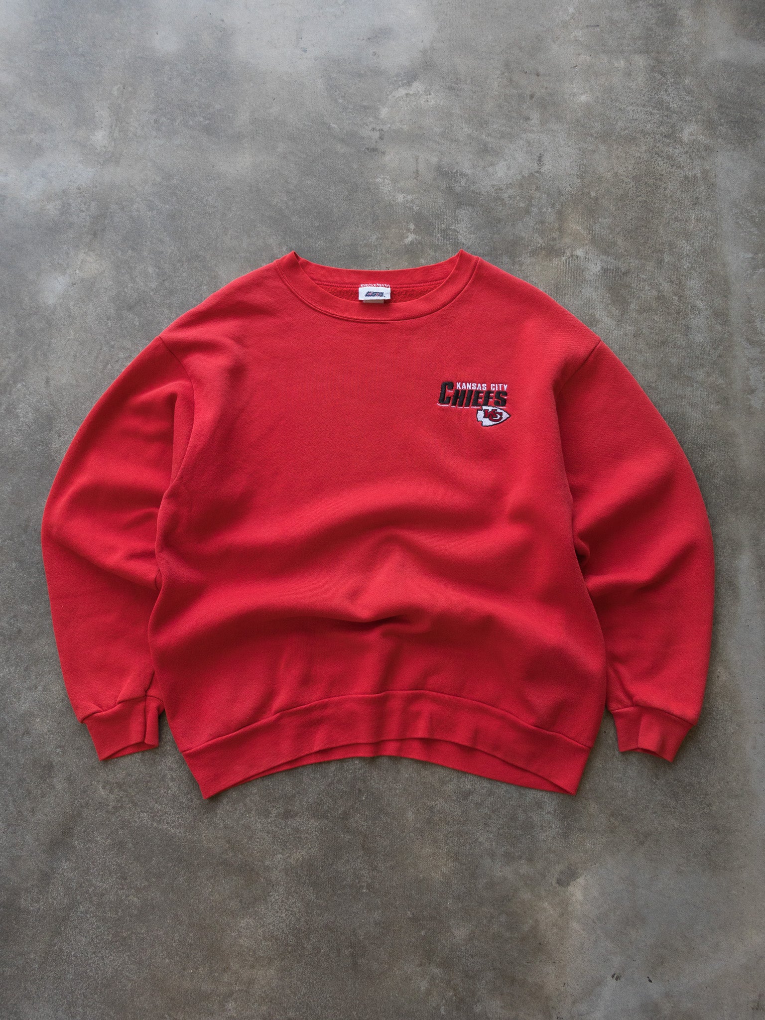 Vintage 90s Red Kansas City Chiefs Sweatshirt (L)