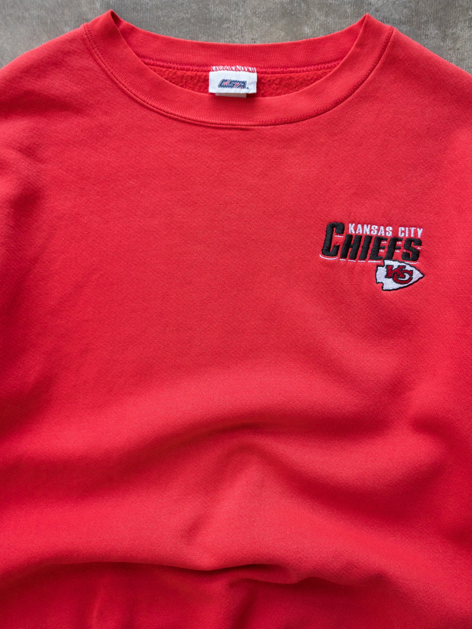 Vintage 90s Red Kansas City Chiefs Sweatshirt (L)