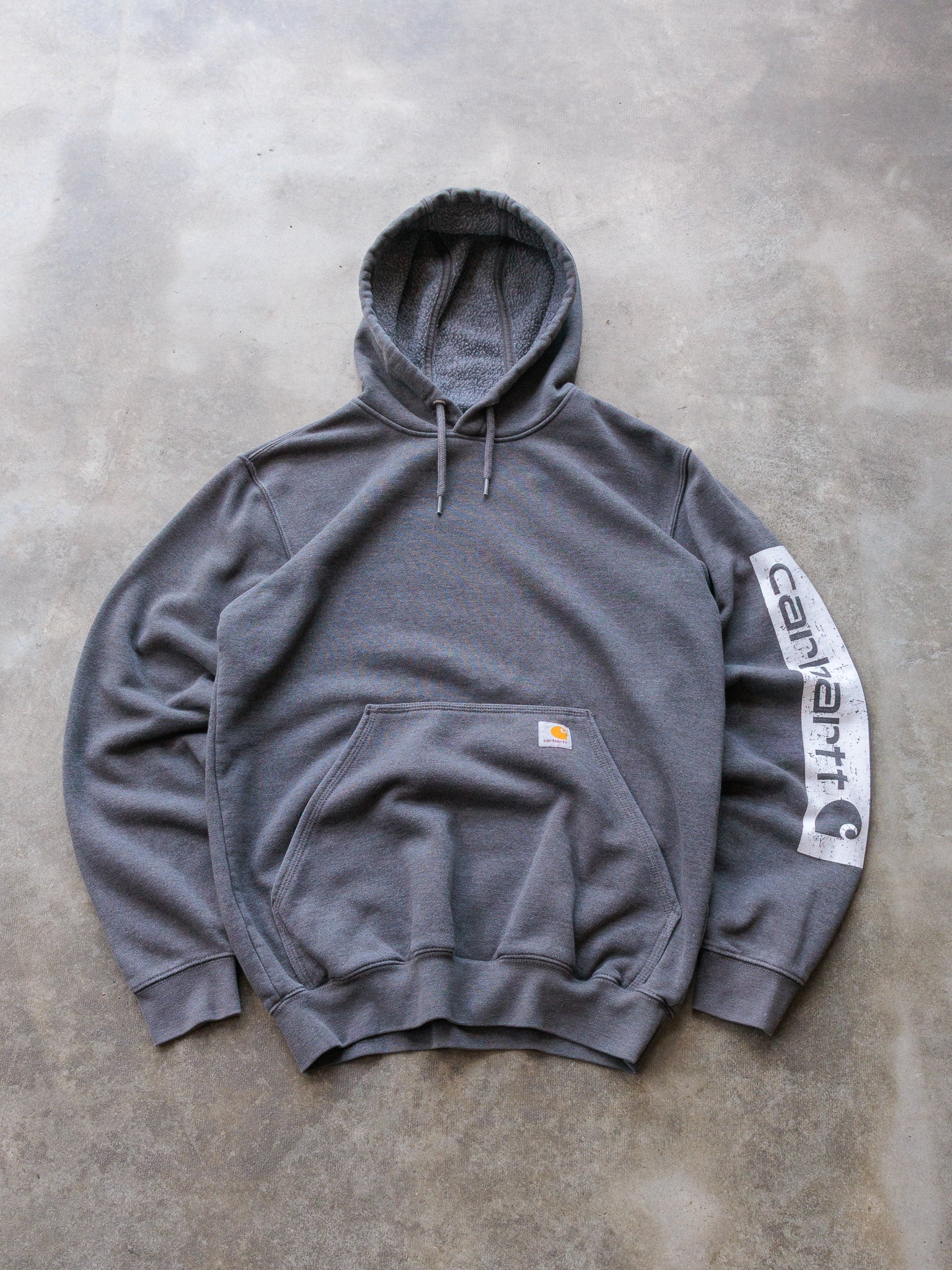 Vintage Grey Carhartt Hoodie (S)