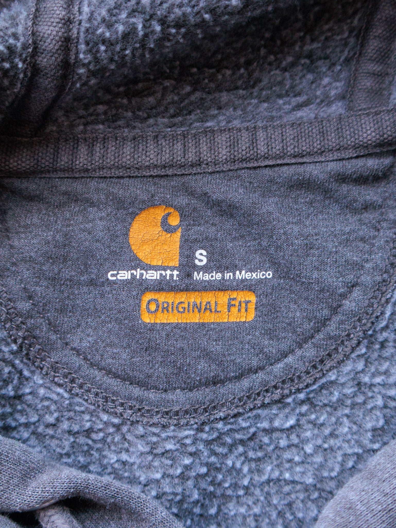 Vintage Grey Carhartt Hoodie (S)