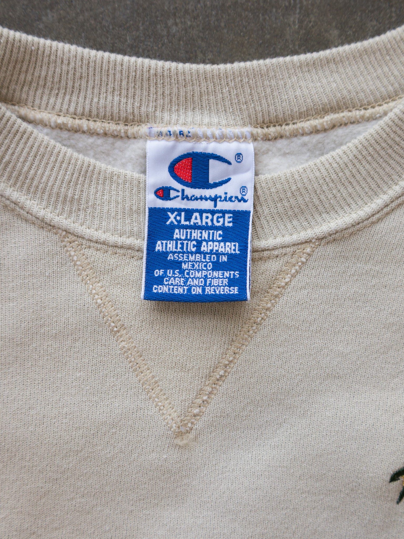 Vintage 1996 Oatmeal Champion Team Atlanta USA Volleyball Sweatshirt (XL)