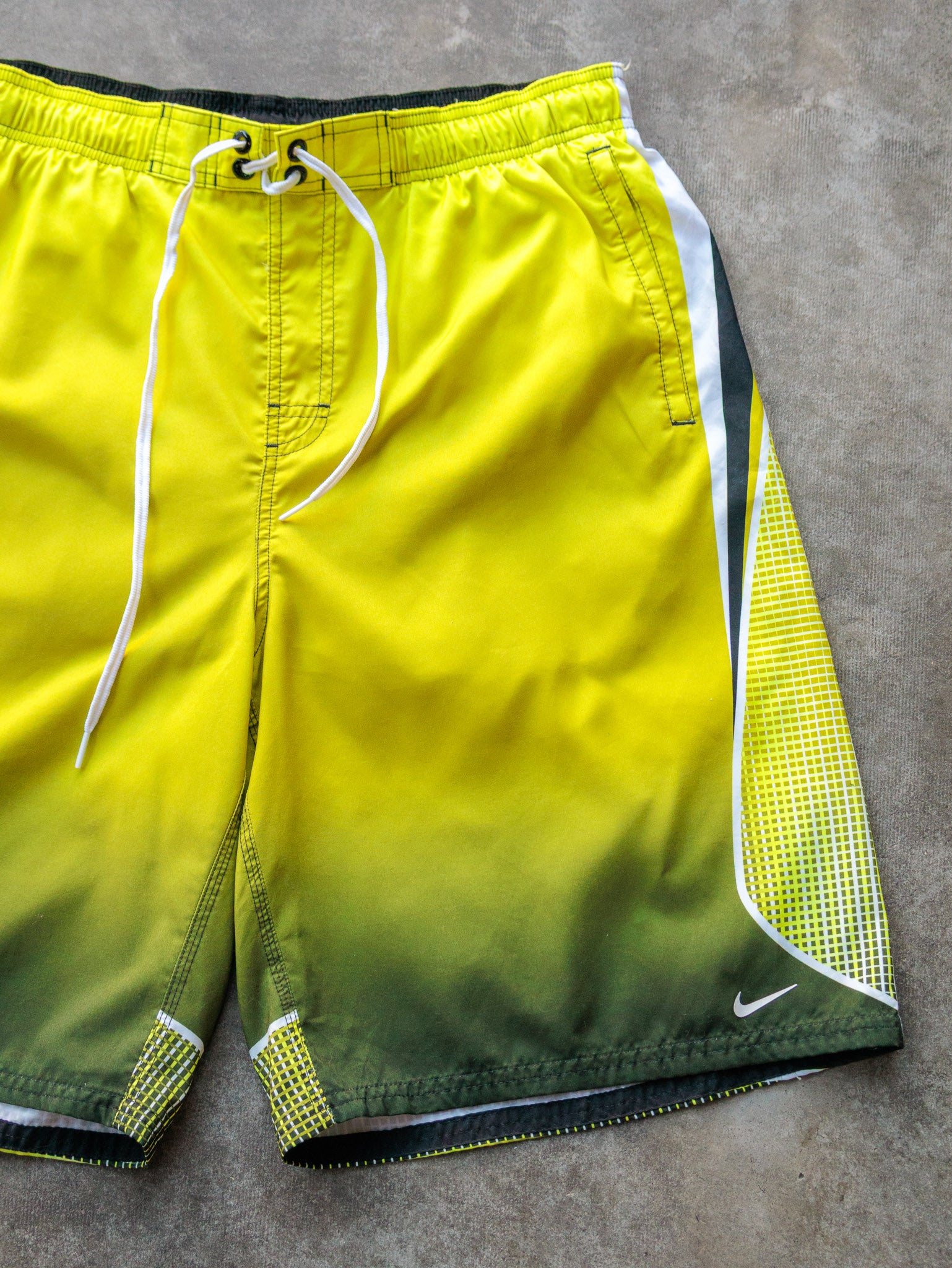 Vintage Yellow Nike Swim Shorts (XL)