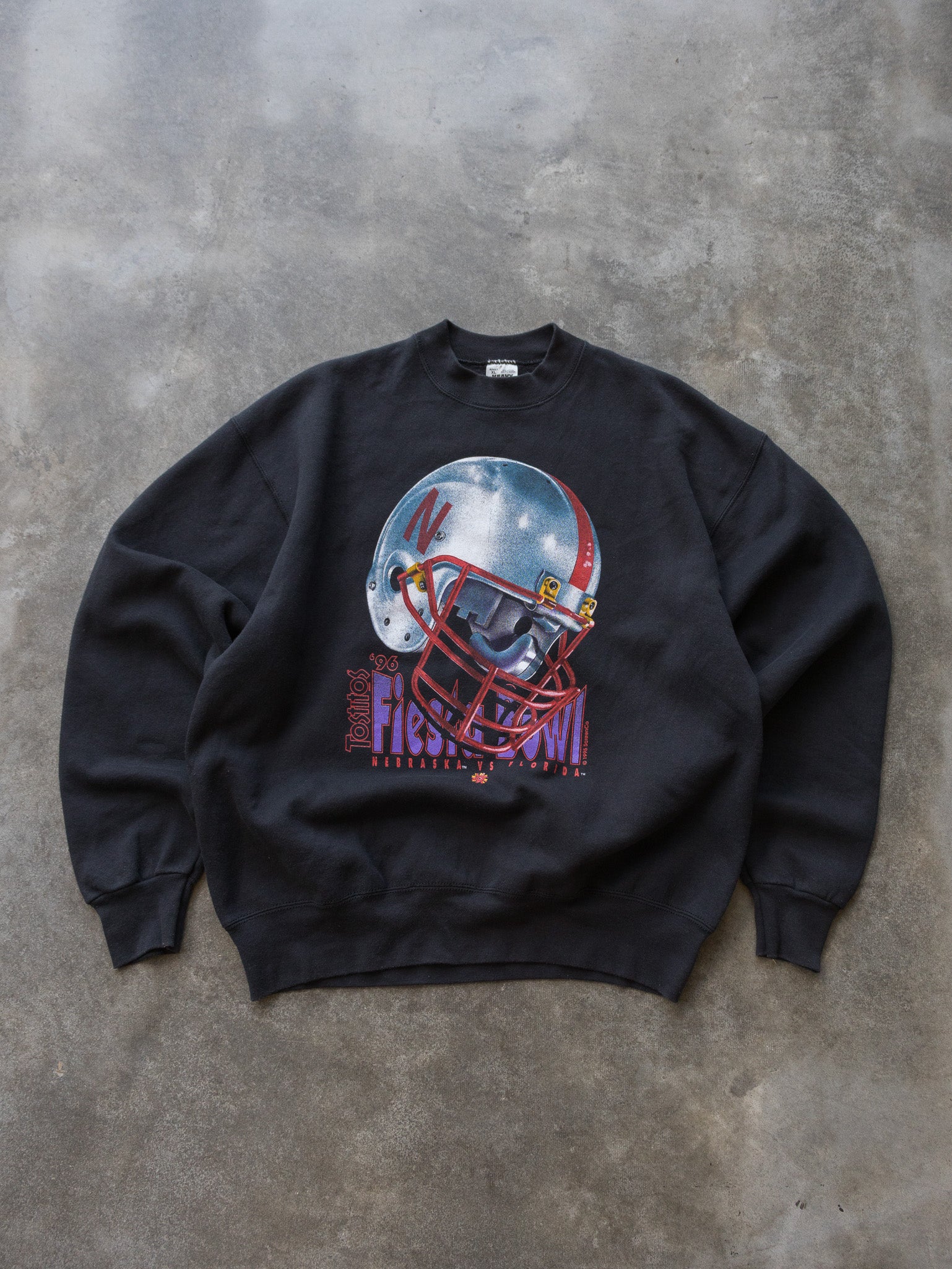 Vintage 1996 Black Tostitos Fiesta Bowl Sweatshirt (XL)