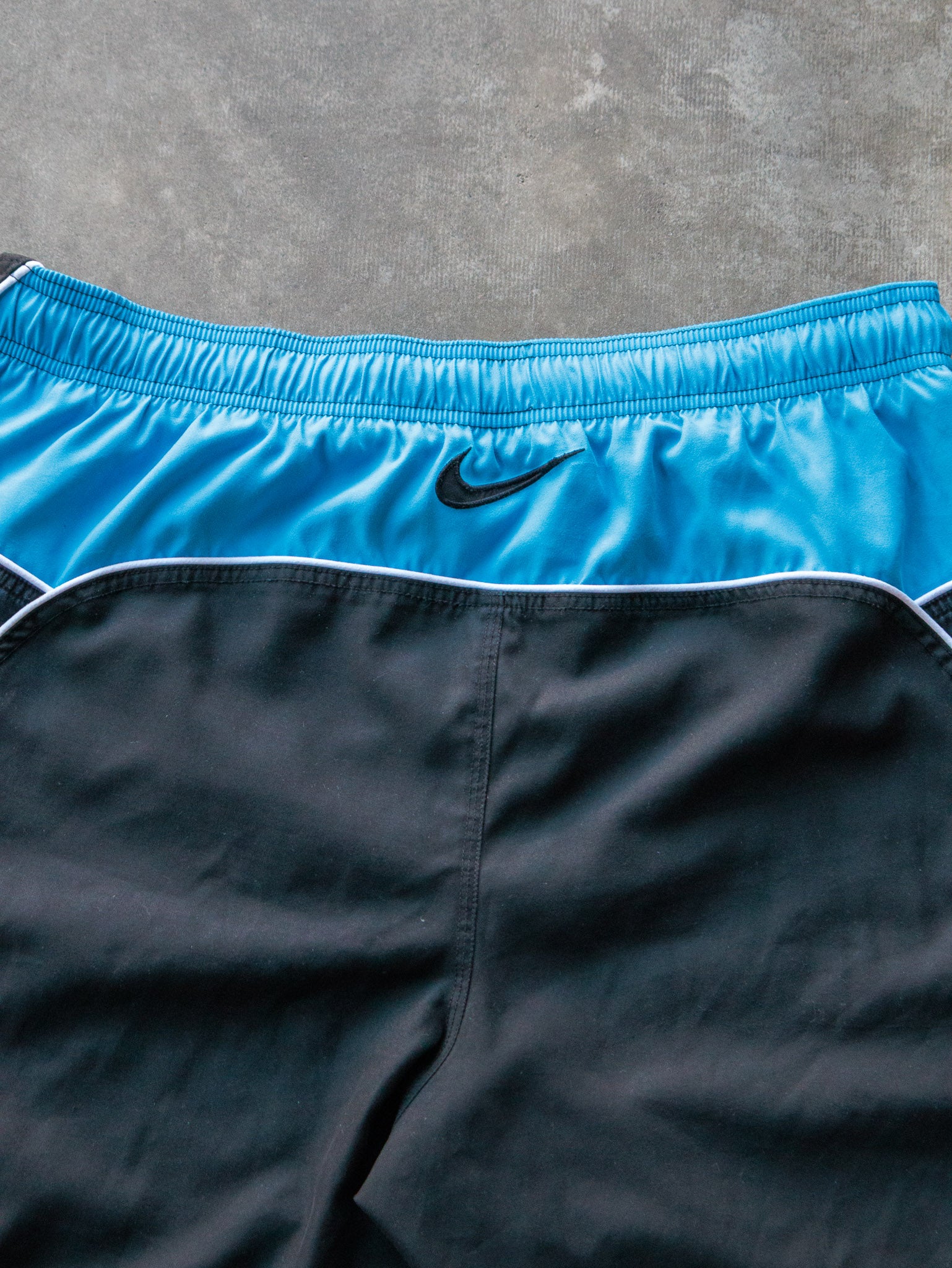 Vintage Black & Blue Nike Swim Shorts (XL)