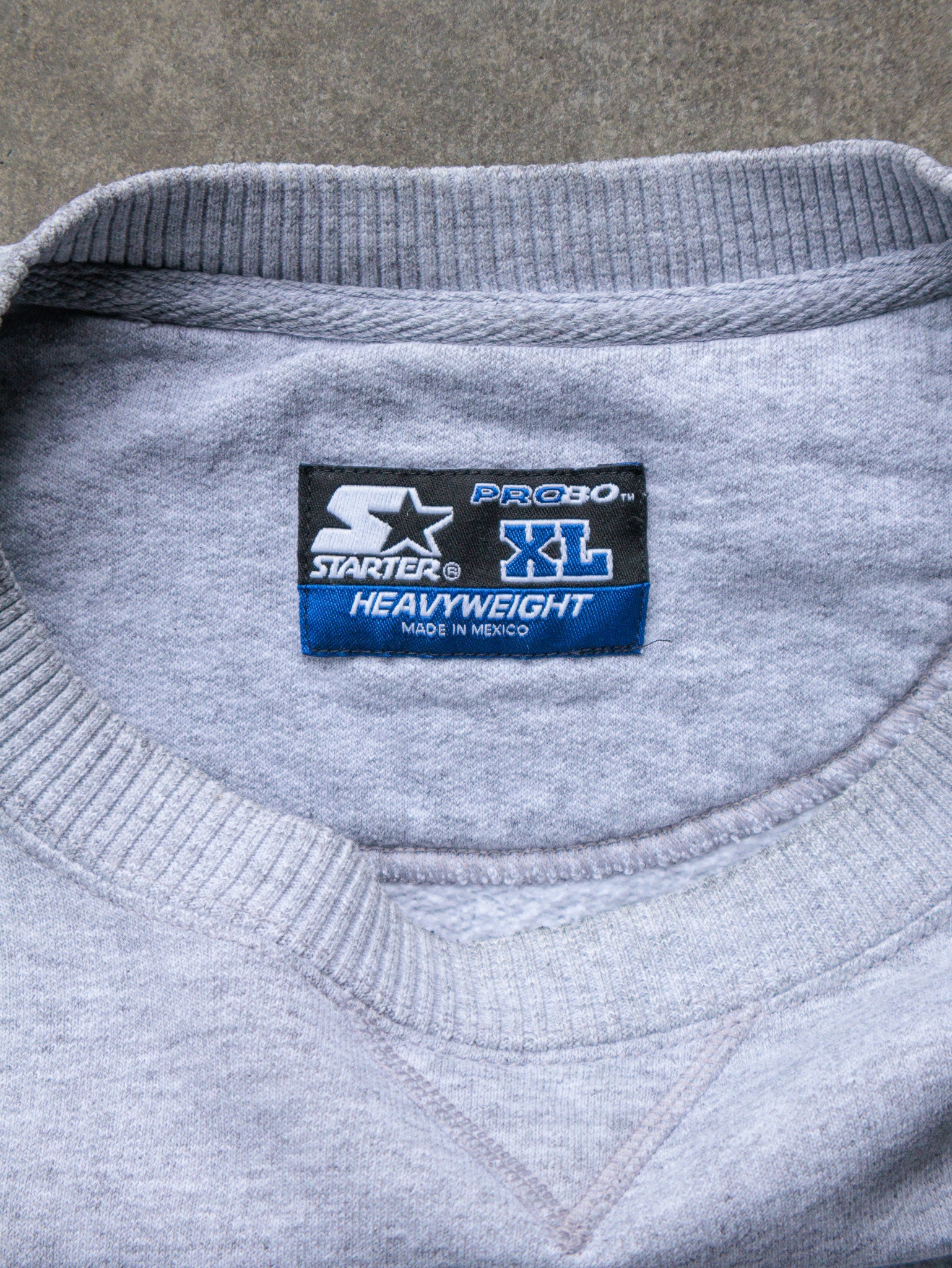 Vintage 00s Grey Starter Heavyweight Sweatshirt (XL)