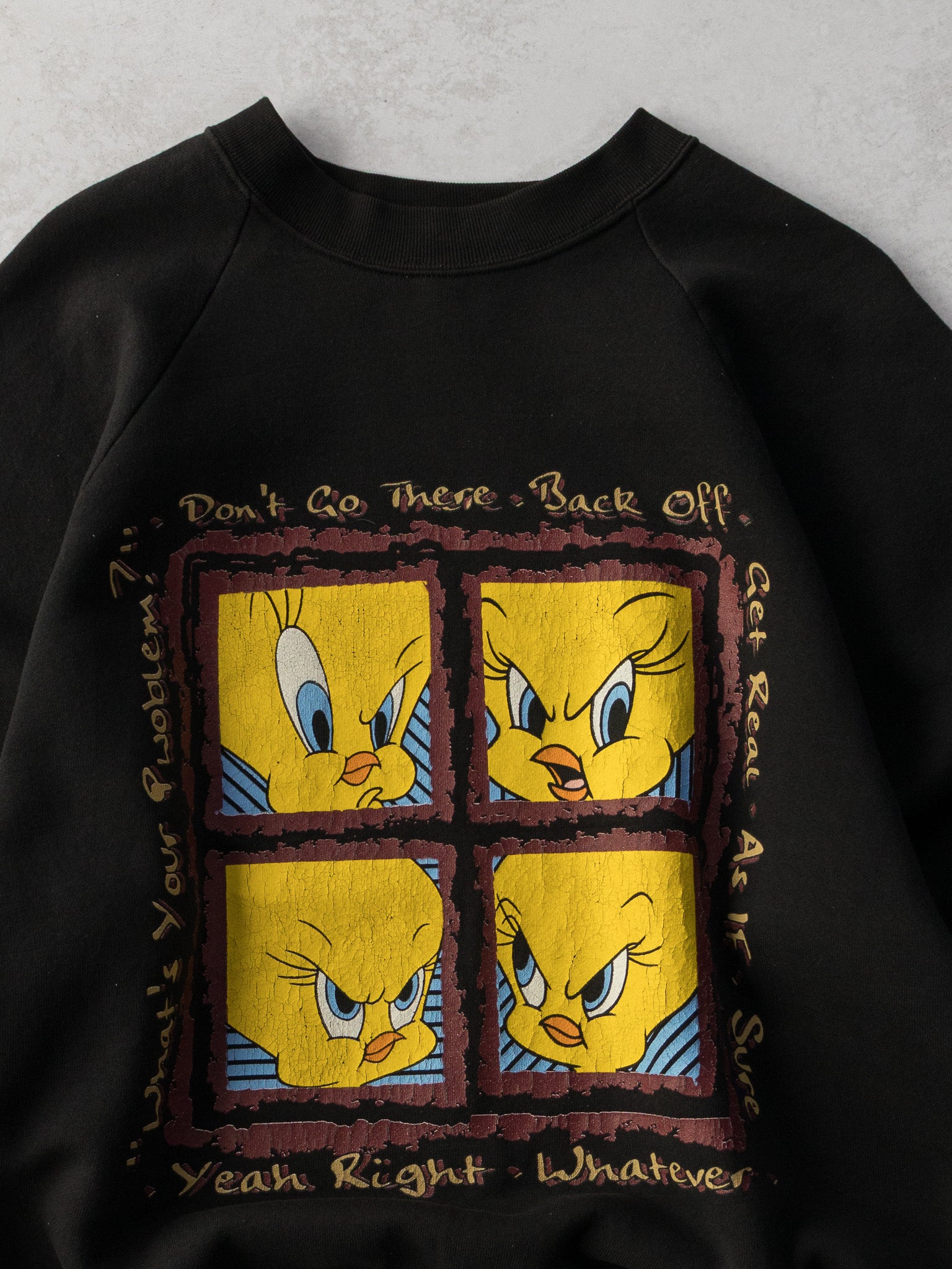 Vintage Tweety Yeah Right, Whatever Sweatshirt (XL)