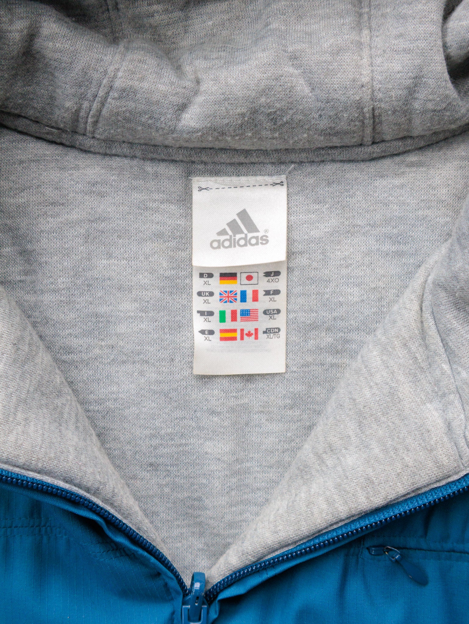 Vintage 00s Teal Adidas Insulated Jacket (XL)