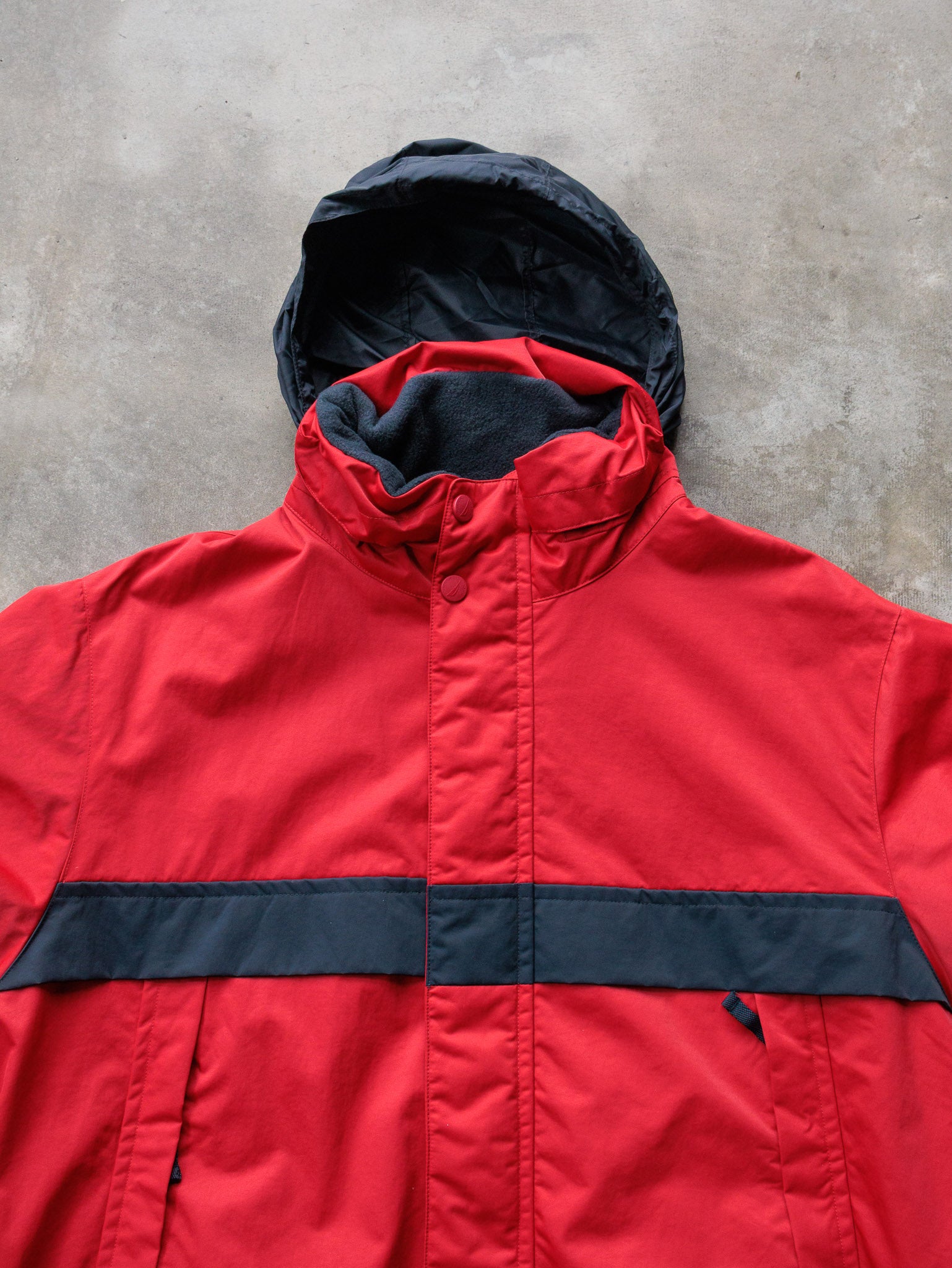 Vintage Red Nautica Full Zip Jacket (2XL)