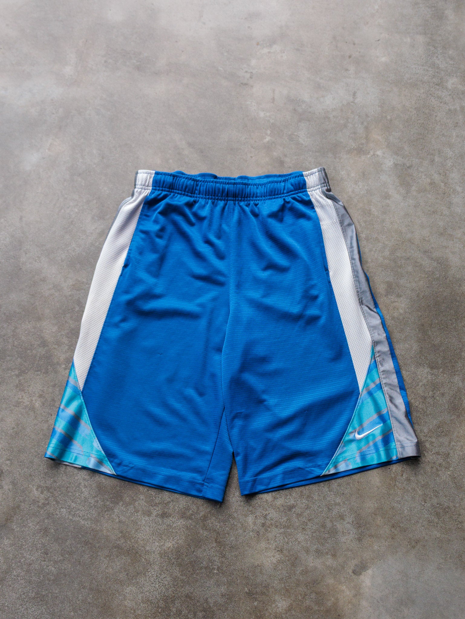Vintage Blue Nike Basketball Shorts (XL)
