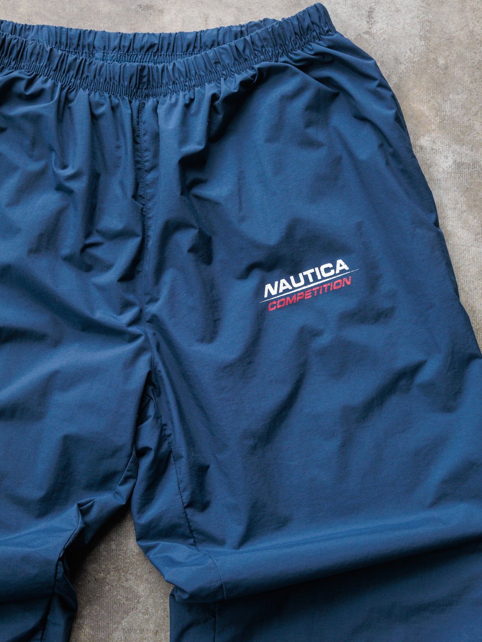 Vintage 90s Navy Nautica Competition Track Pants (XL)