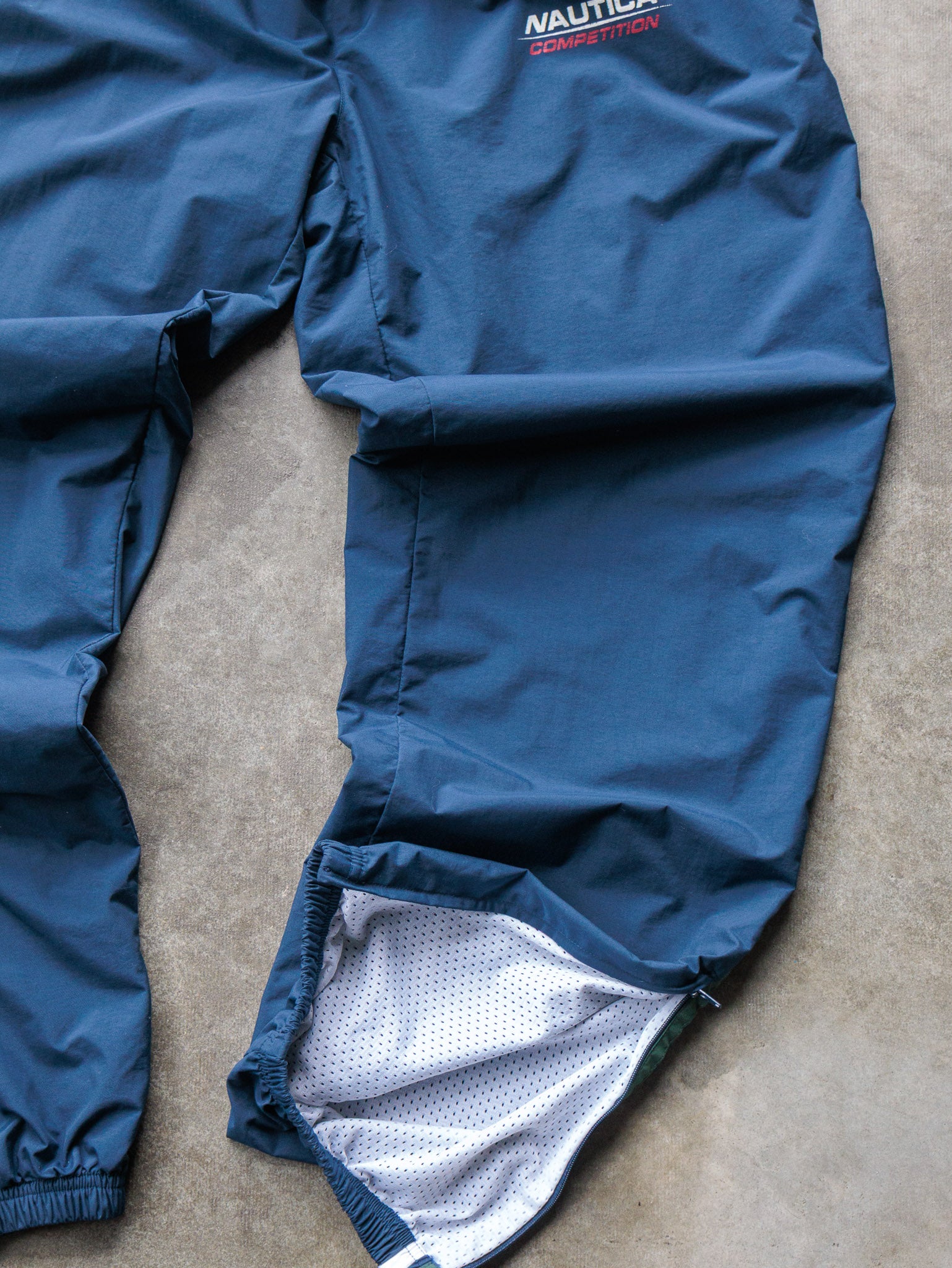 Vintage 90s Navy Nautica Competition Track Pants (XL)