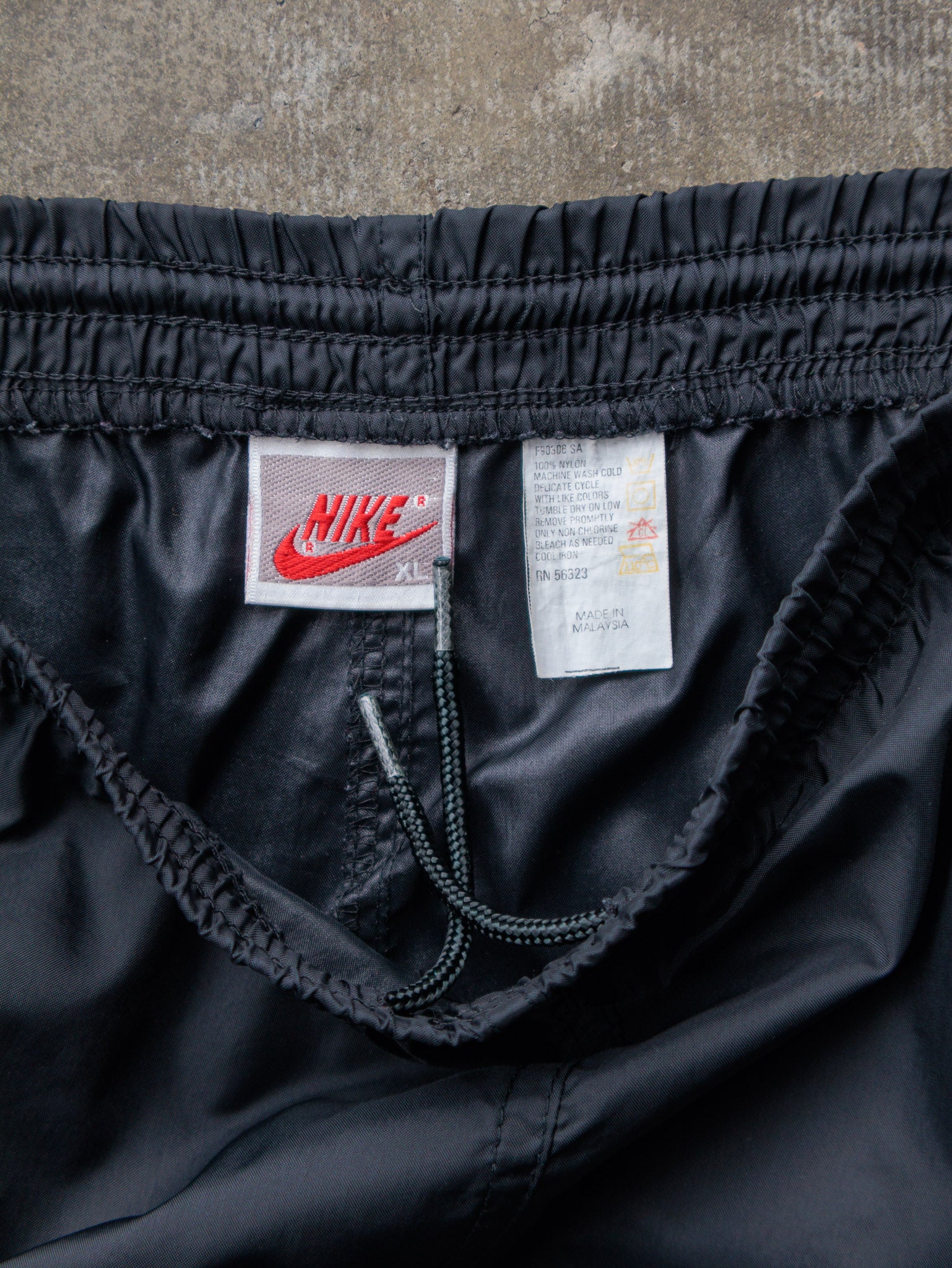 Vintage 90s Black Nike Track Pants (XL)
