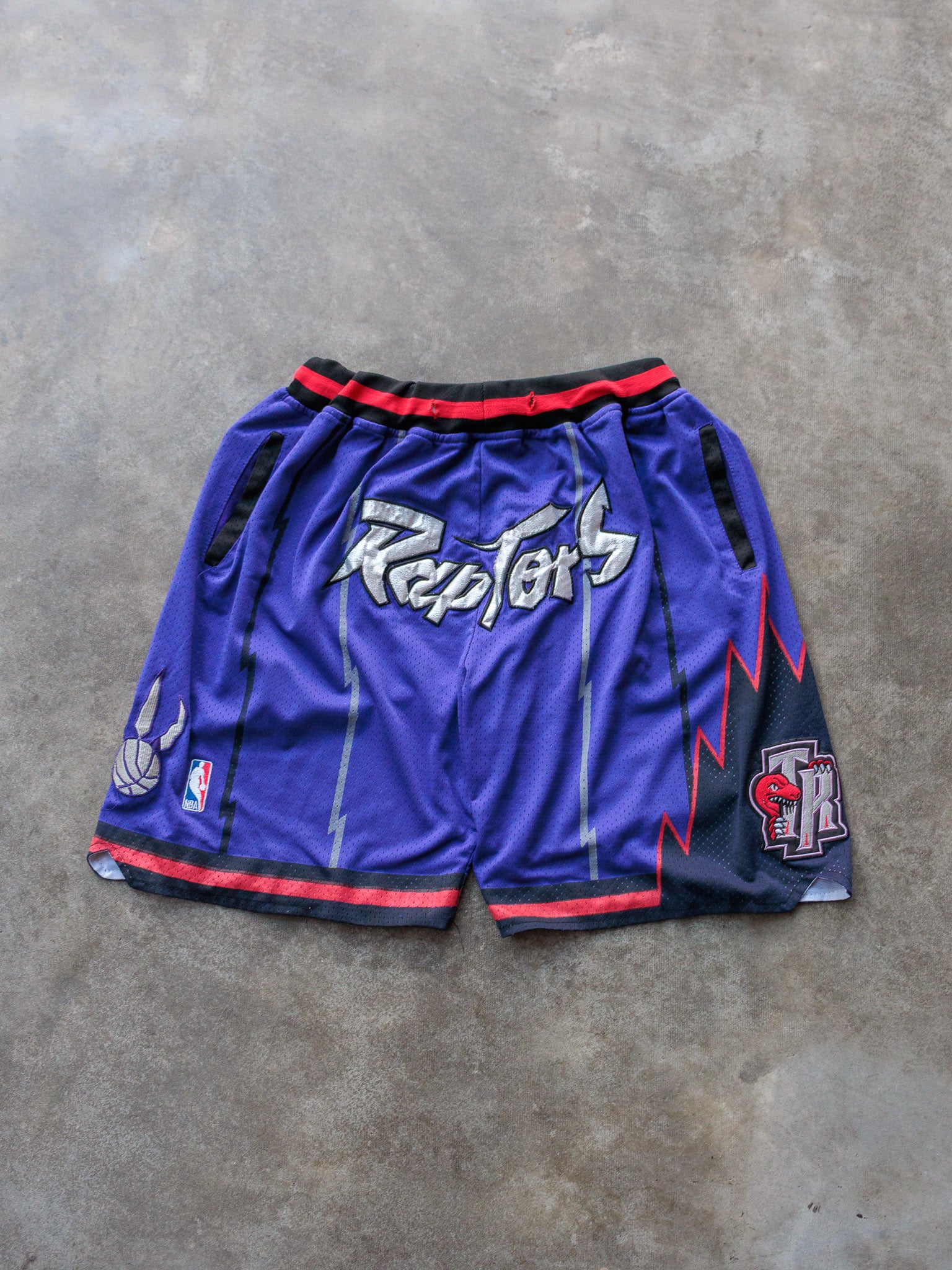 Purple Just Don Toronto Raptors Basketball Shorts (L)