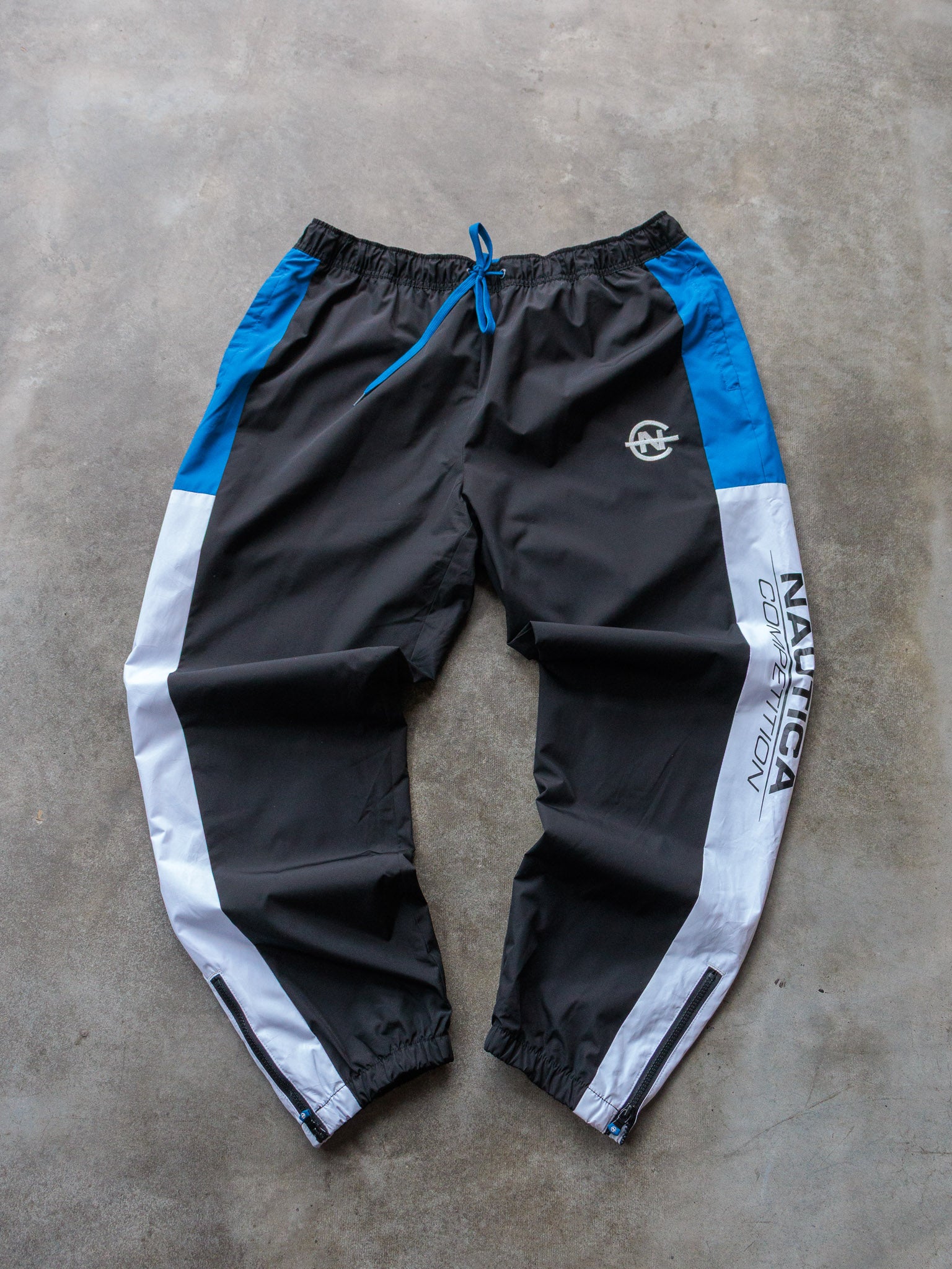 Vintage 90s Nautica Competition Track Pants (XL)