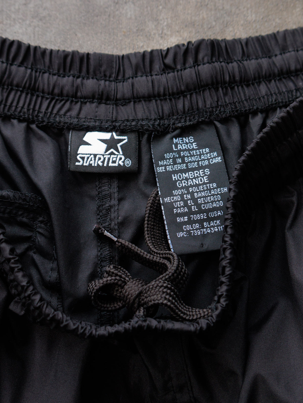 Vintage Black Starter Track Pants (L)