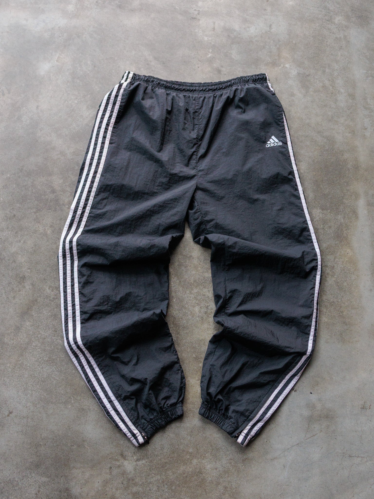 Vintage 90s Black Adidas Track Pants (L)