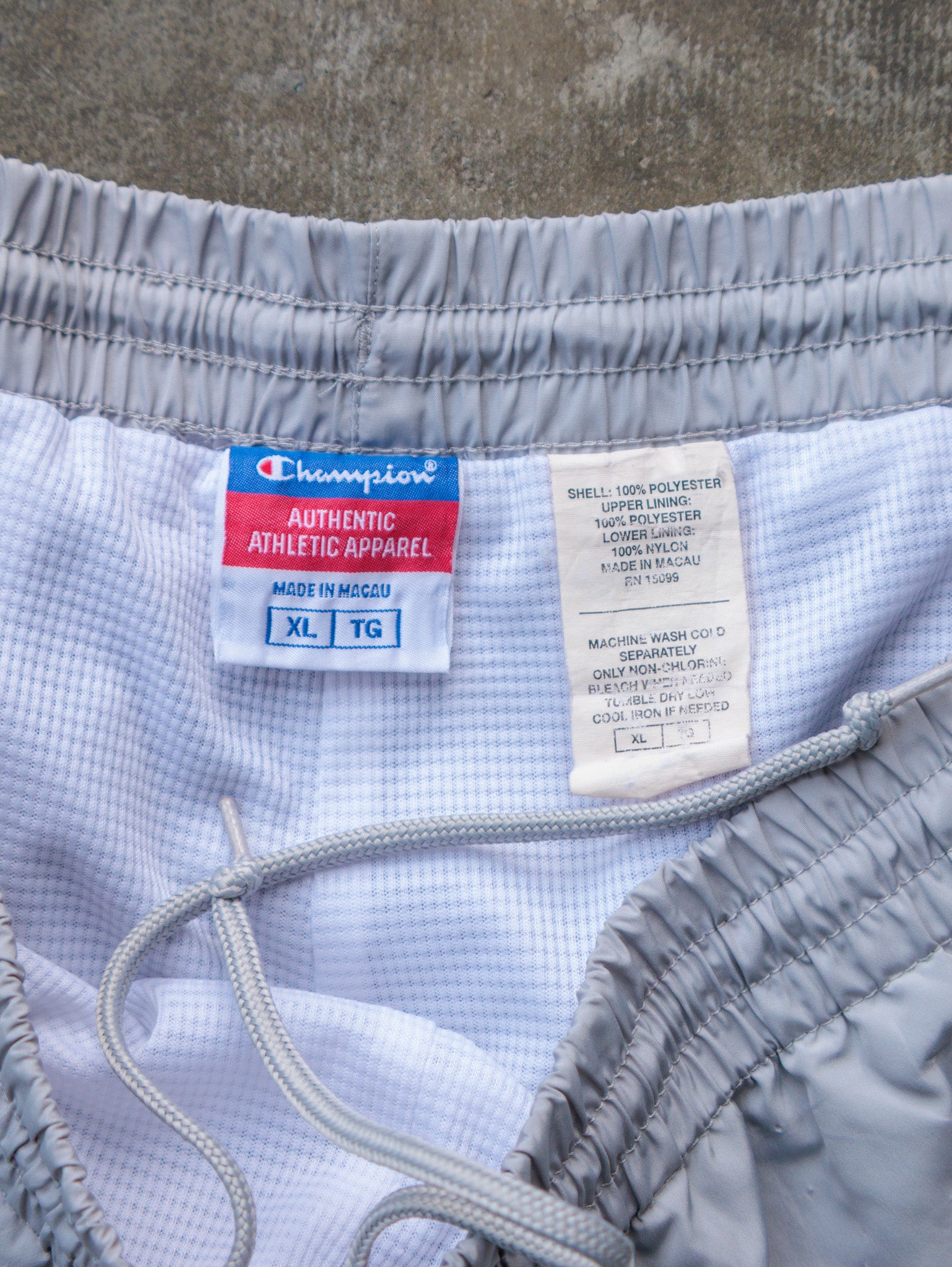 Vintage 00s Grey Champion Track Pants (XL)