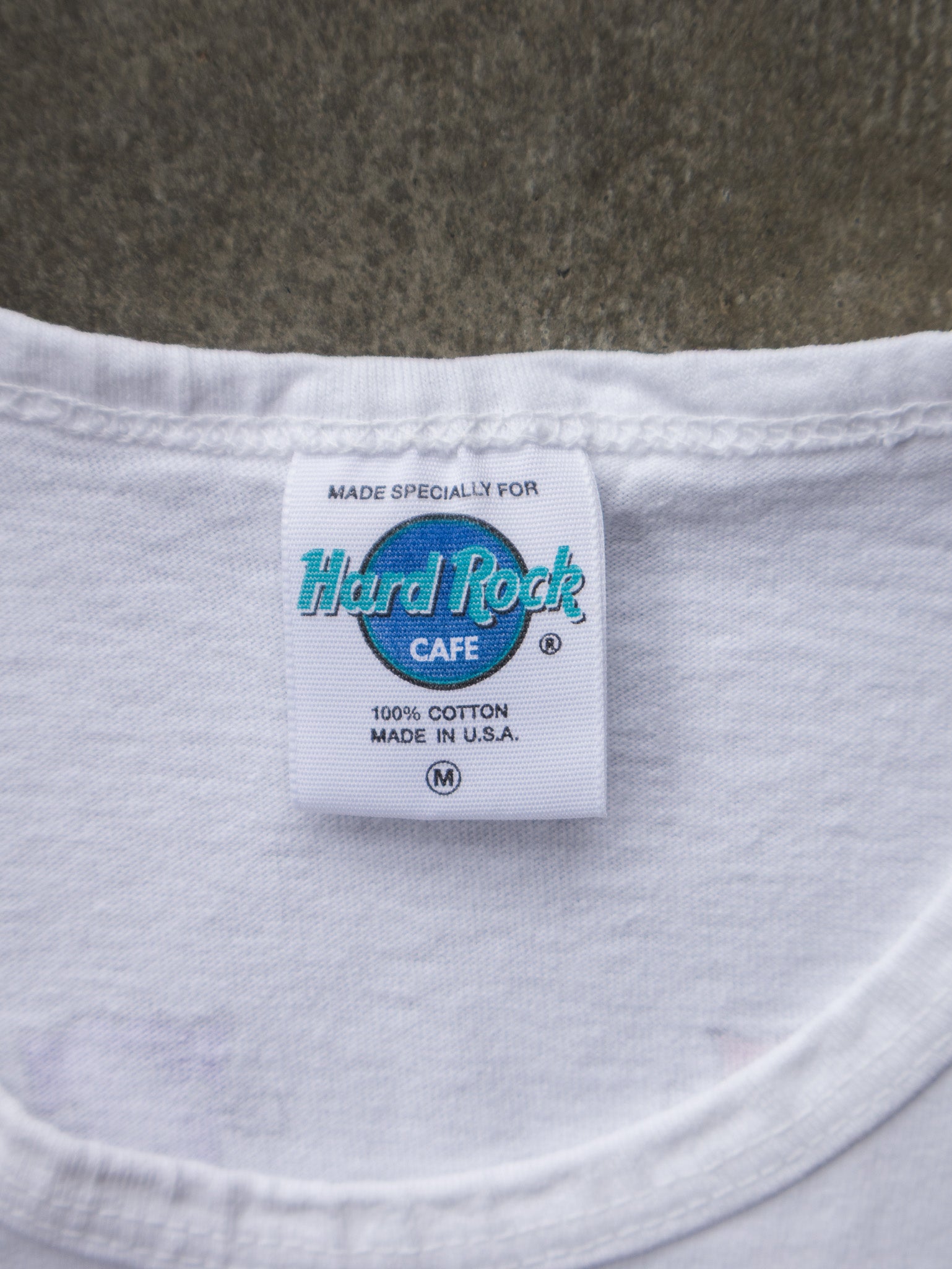 Vintage 90s White Hard Rock Cafe Las Vegas Tank (M)