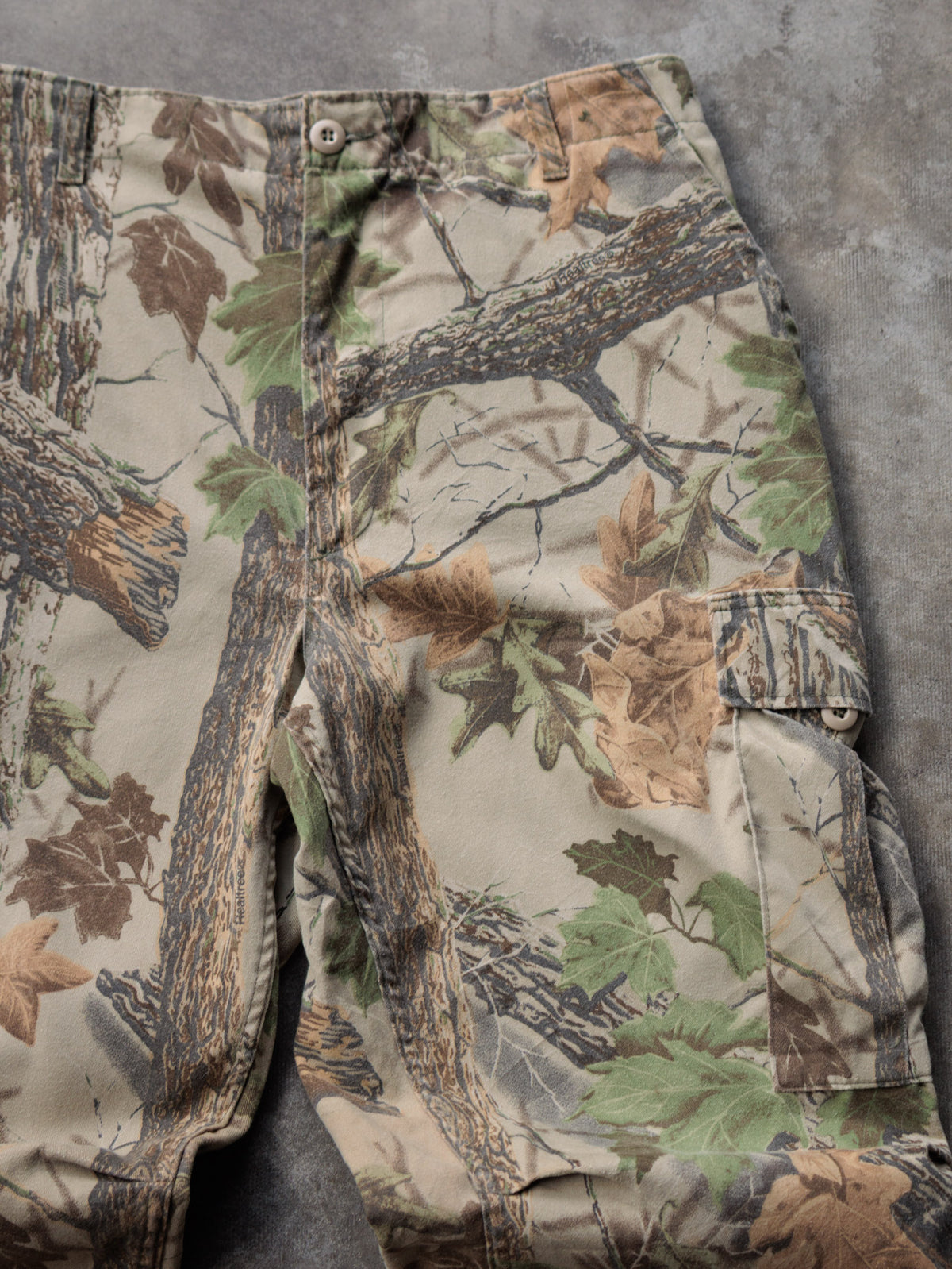 Vintage Green Realtree Camo Rattlers Brand Cargo Pants (-)