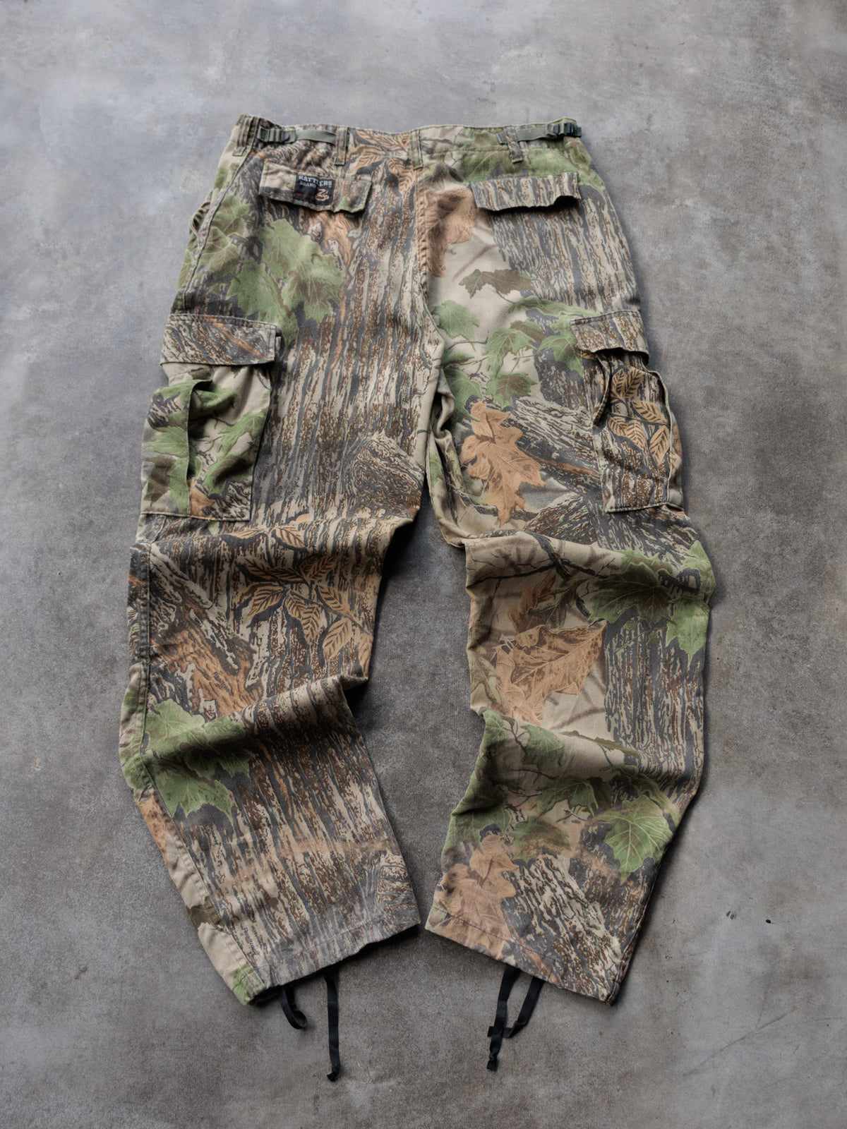 Vintage Green Realtree Camo Rattlers Brand Cargo Pants (-)