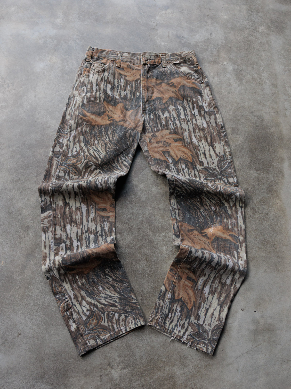 Vintage 90s Brown Realtree Camo Duxbak Pants (W34)