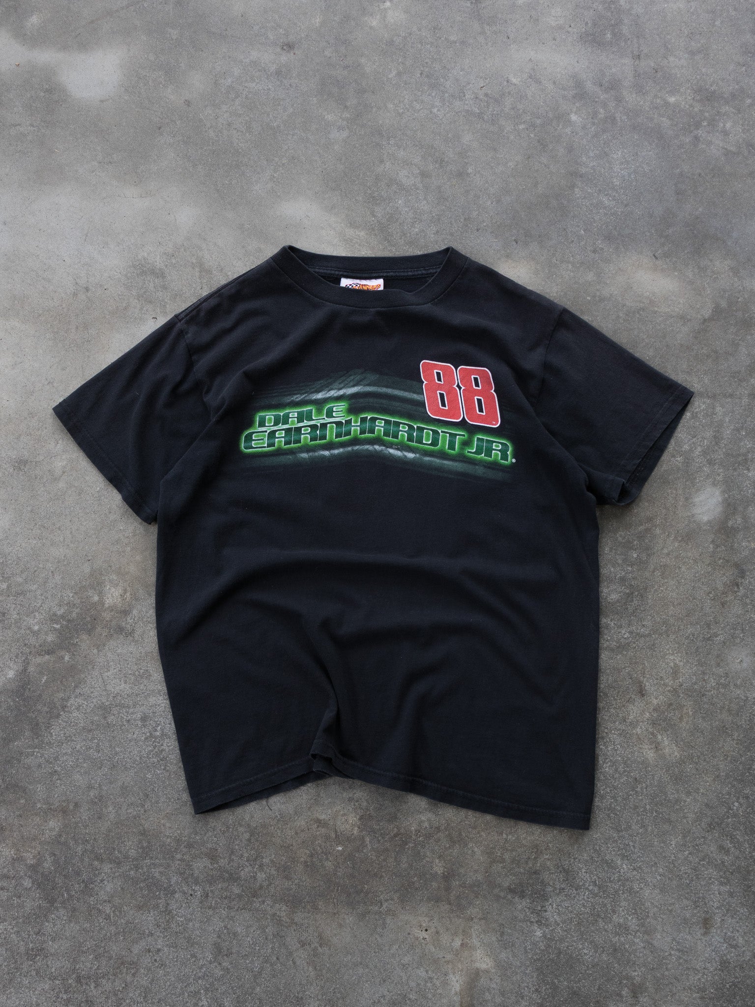 Vintage Black Dale Earnhardt Jr. Racing Tee (M)