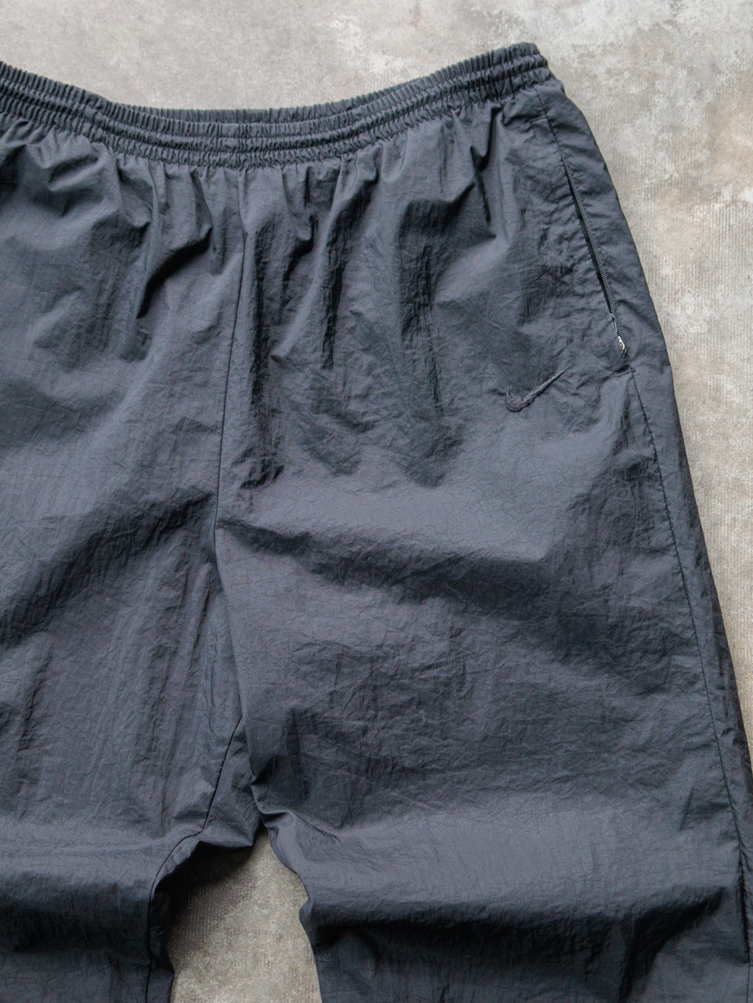 Vintage 90s Black Nike Track Pants (Women's M)