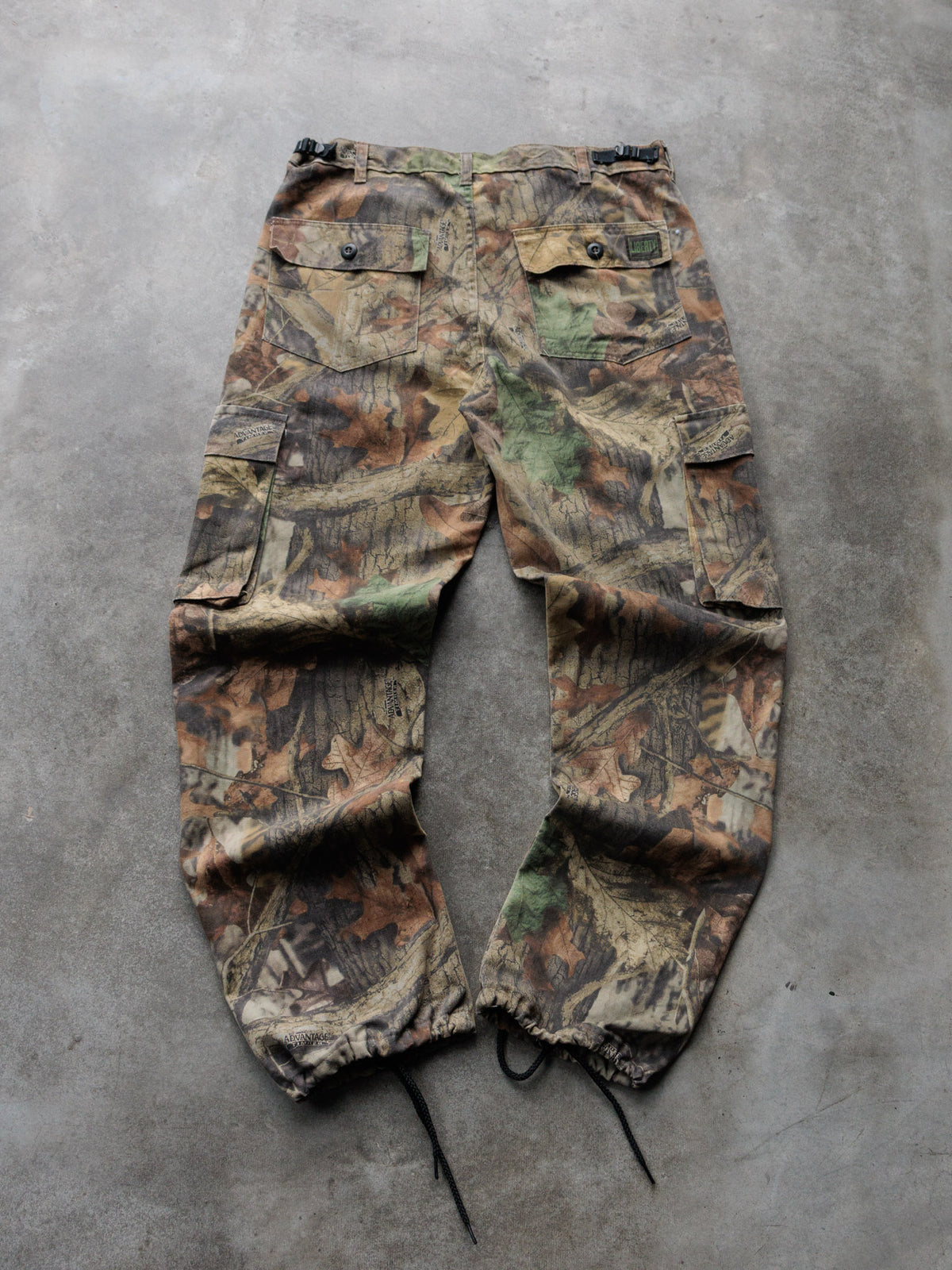 Vintage 90s Brown Advantage Timber Camo Liberty Cargo Pants (M)
