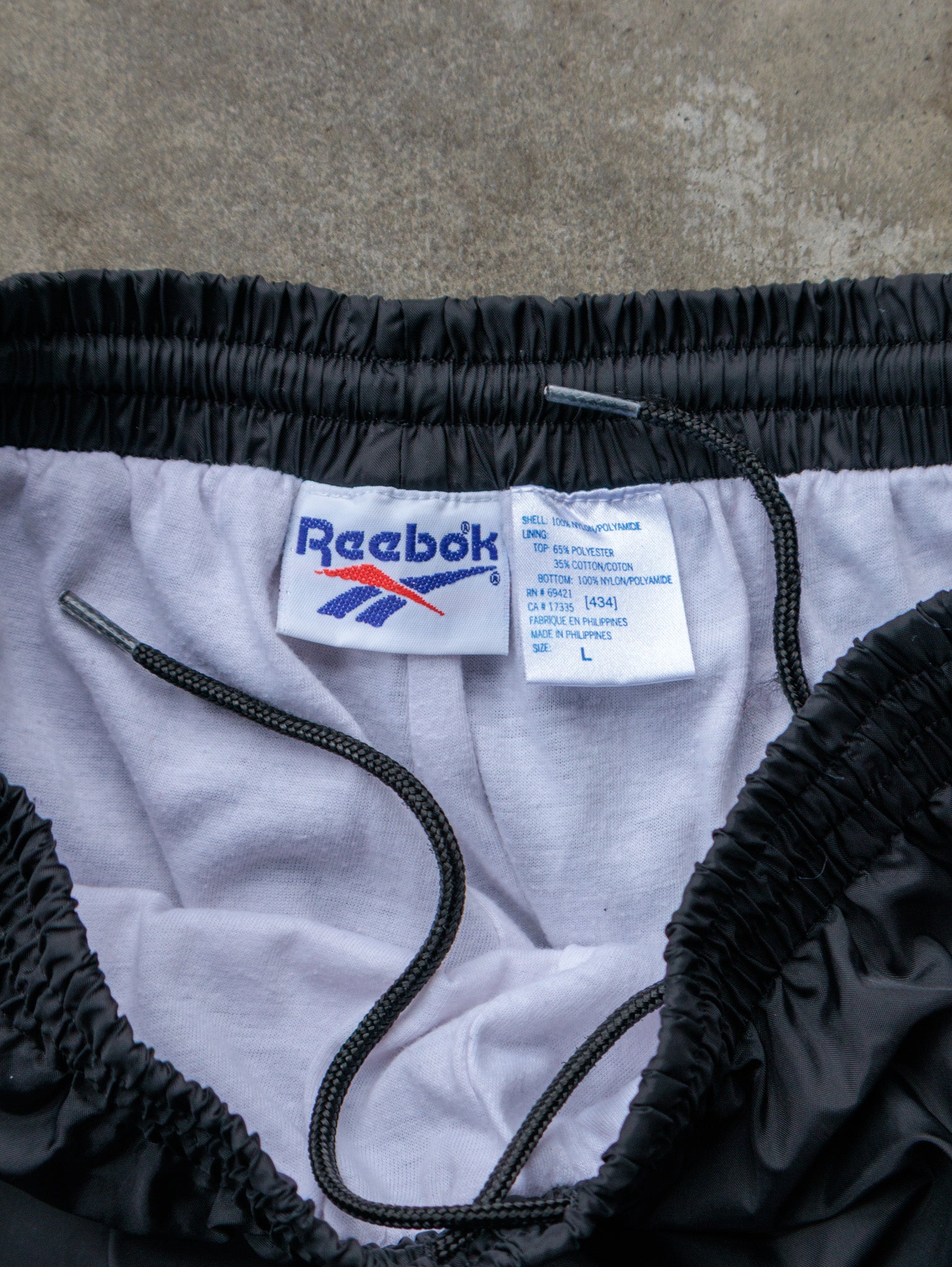 Vintage 90s Black Reebok Track Pants (L)