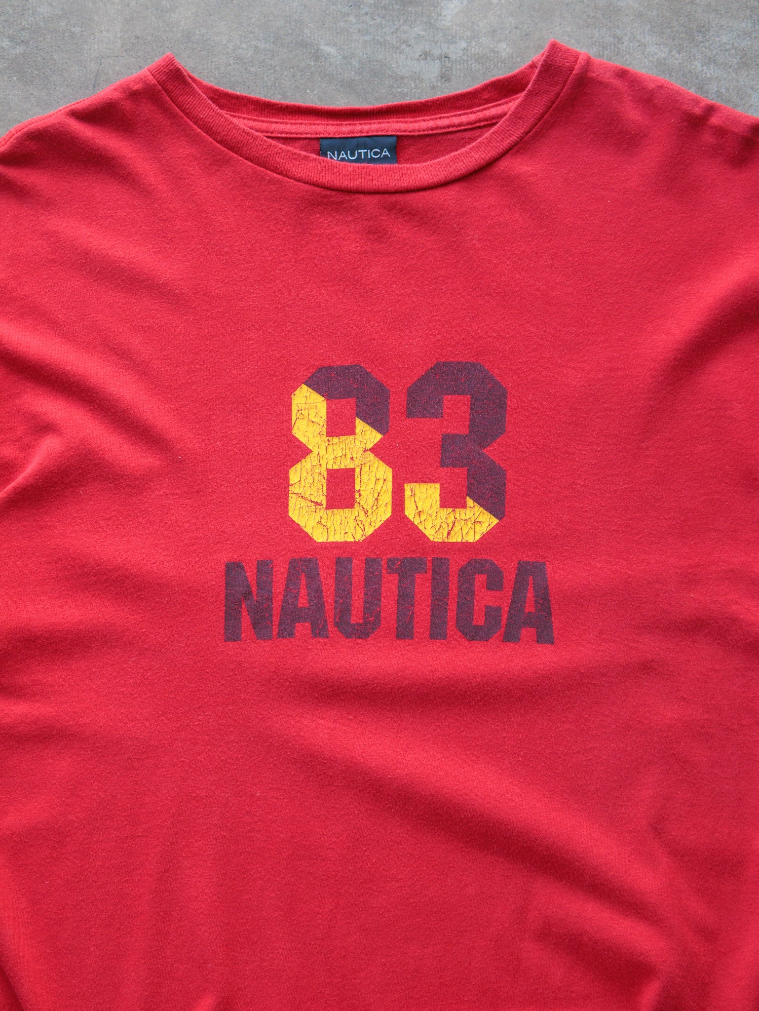Vintage Red Nautica Long Sleeve (L)