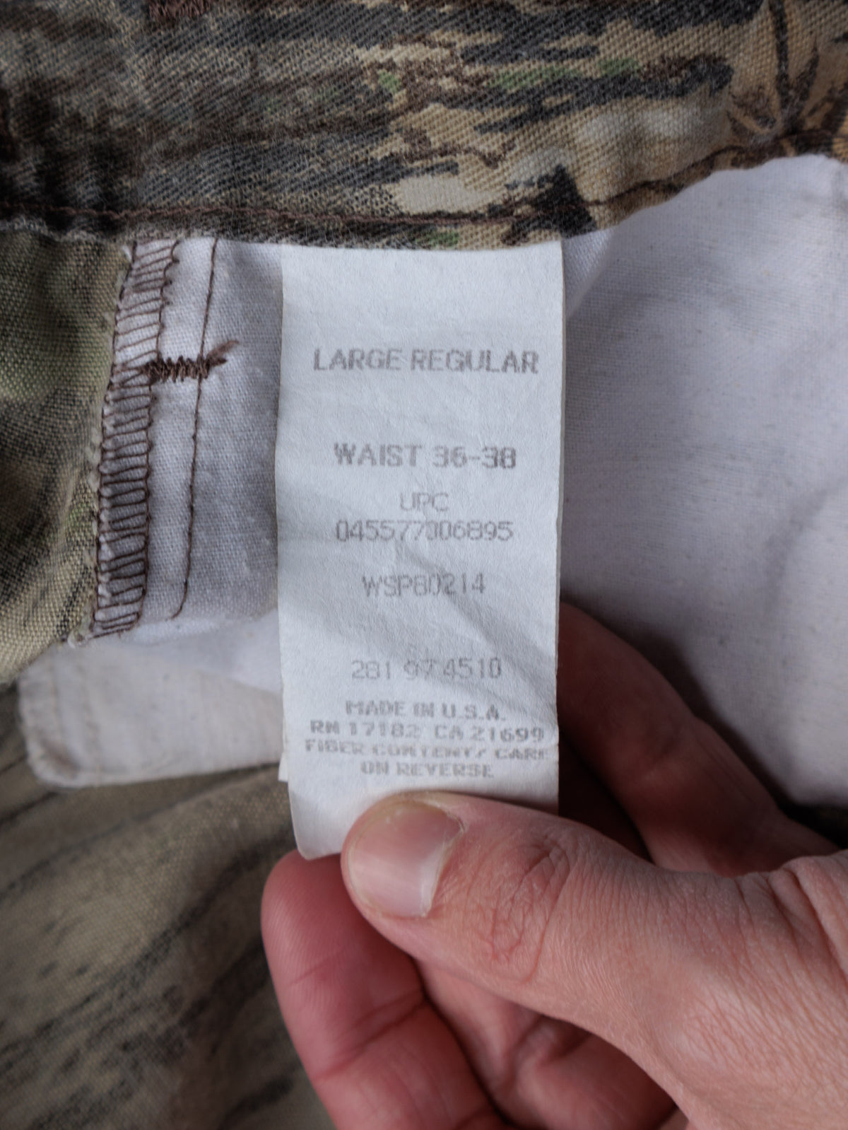 Vintage 90s Brown Realtree Camo Liberty Cargo Pants (L)