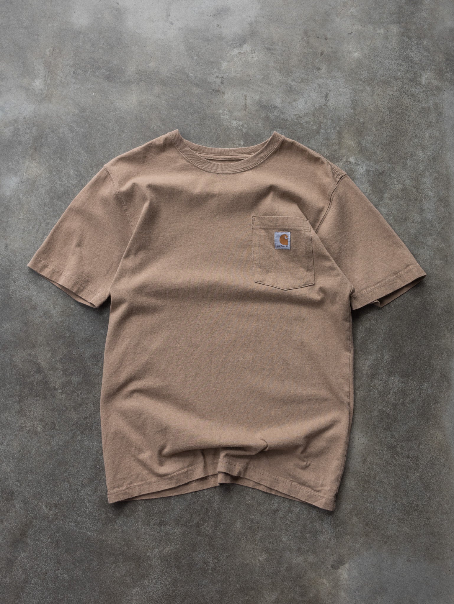 Vintage Tan Carhartt Pocket Tee (S)
