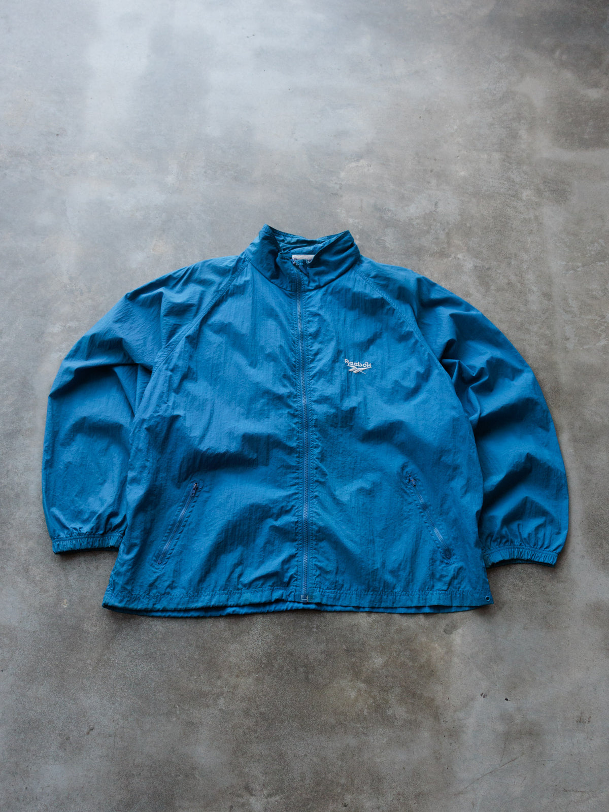 Vintage 90s Blue Reebok Windbreaker (XL)