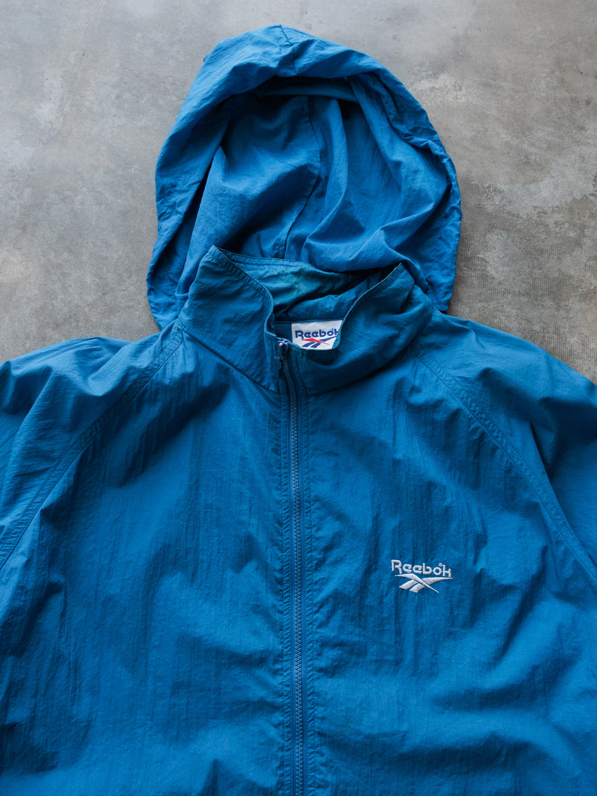 Vintage 90s Blue Reebok Windbreaker (XL)