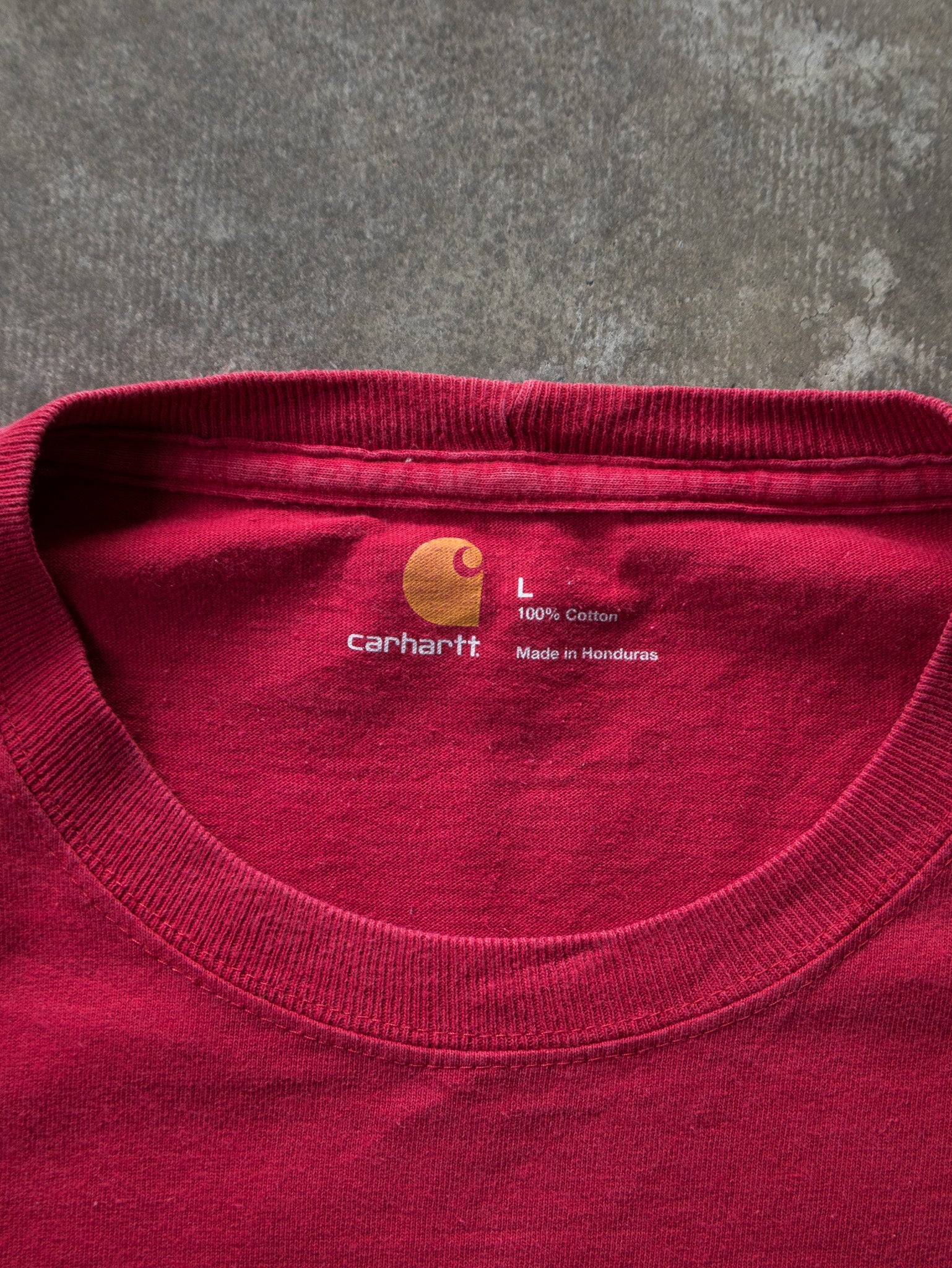 Vintage Red Carhartt Pocket Tee (L)