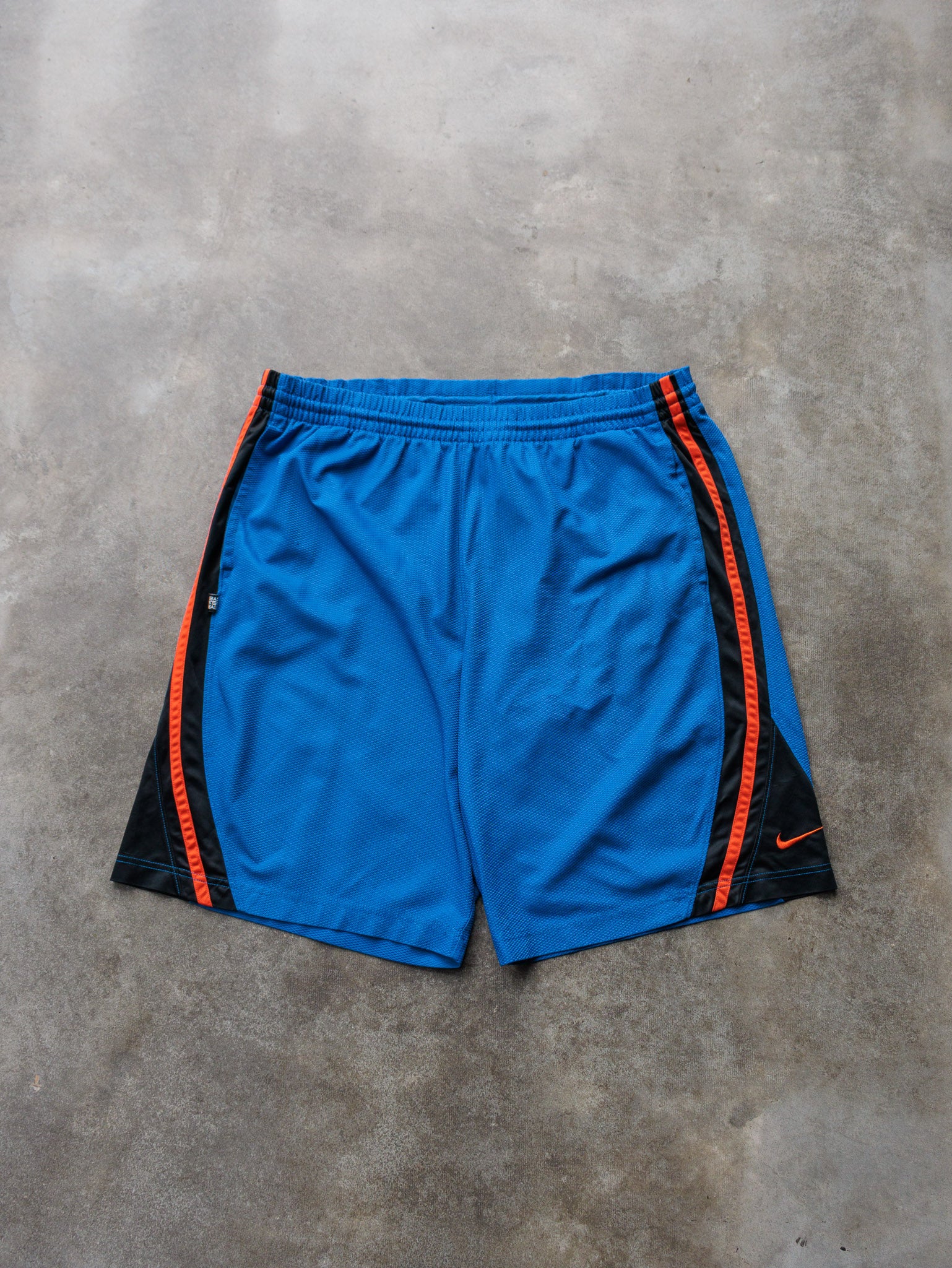 Vintage 00s Blue & Orange Nike Basketball Shorts (L)